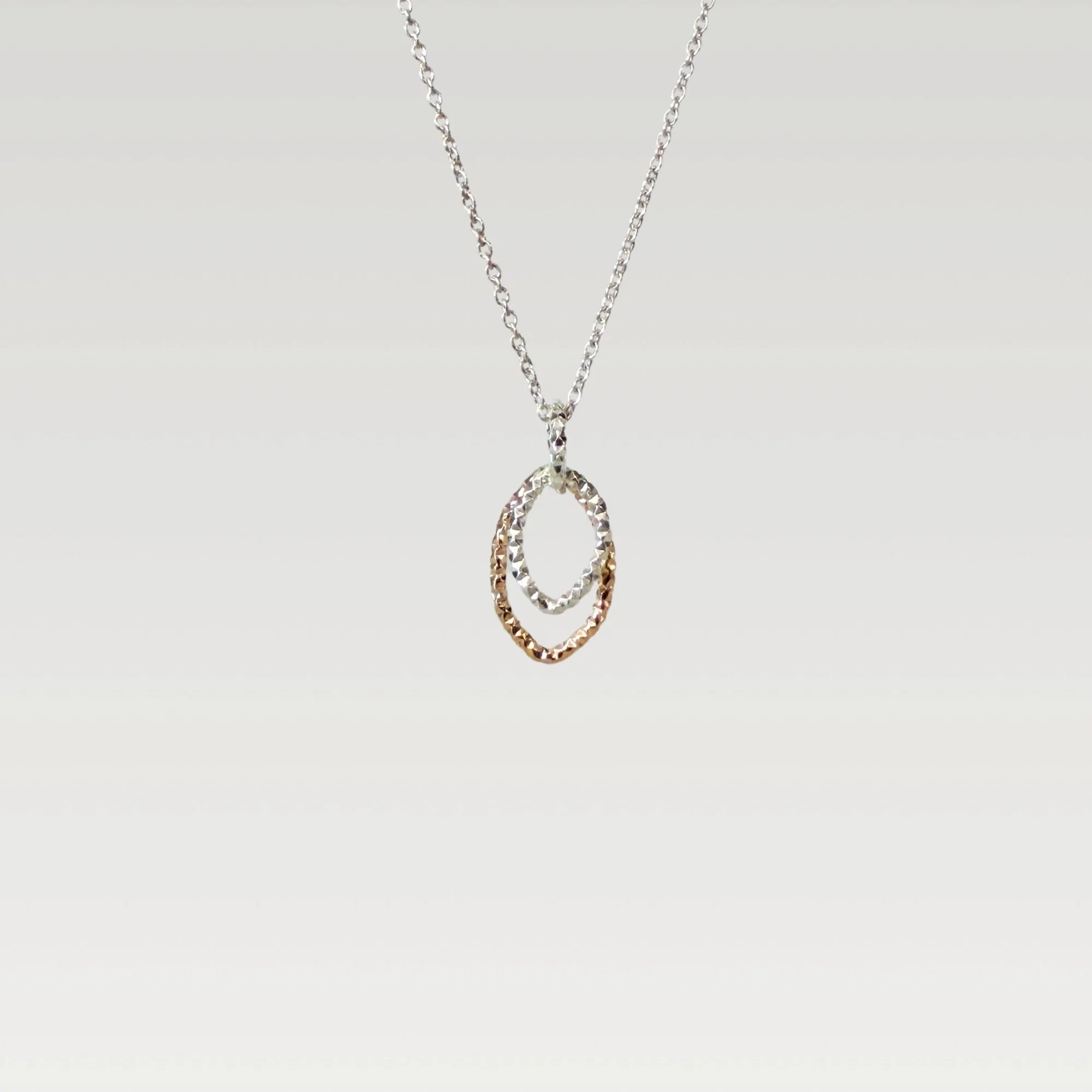Erin DeLuca Jewelry Winter 25 silver and gold filled petals necklaces