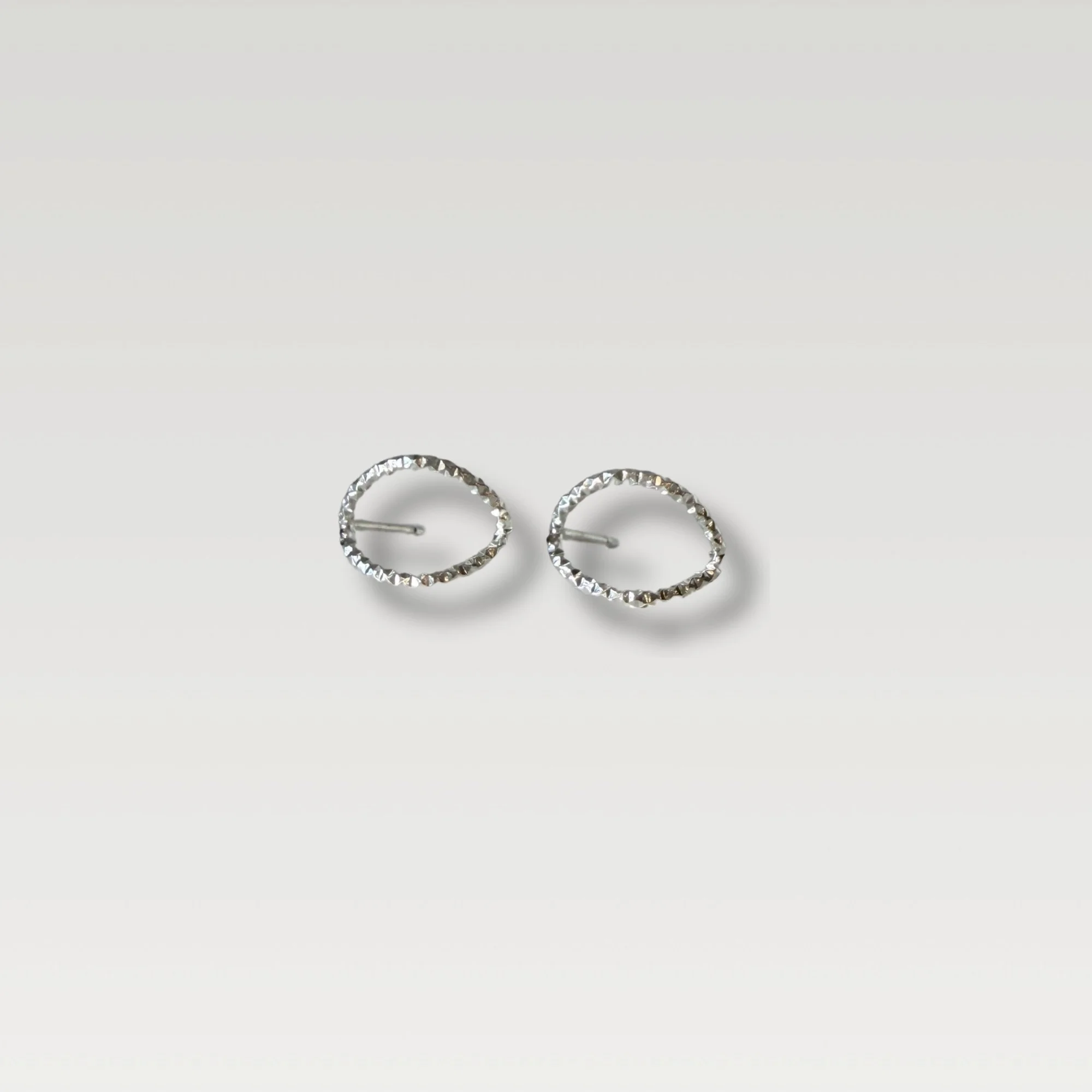 Erin DeLuca Jewelry small silver petal studs