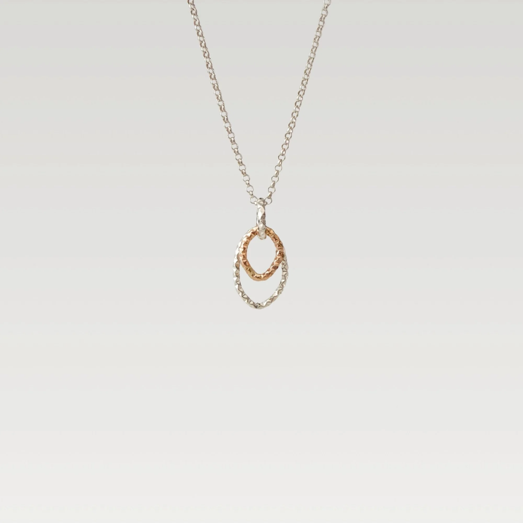 Erin DeLuca Jewelry Winter 25 silver and gold filled petals necklaces