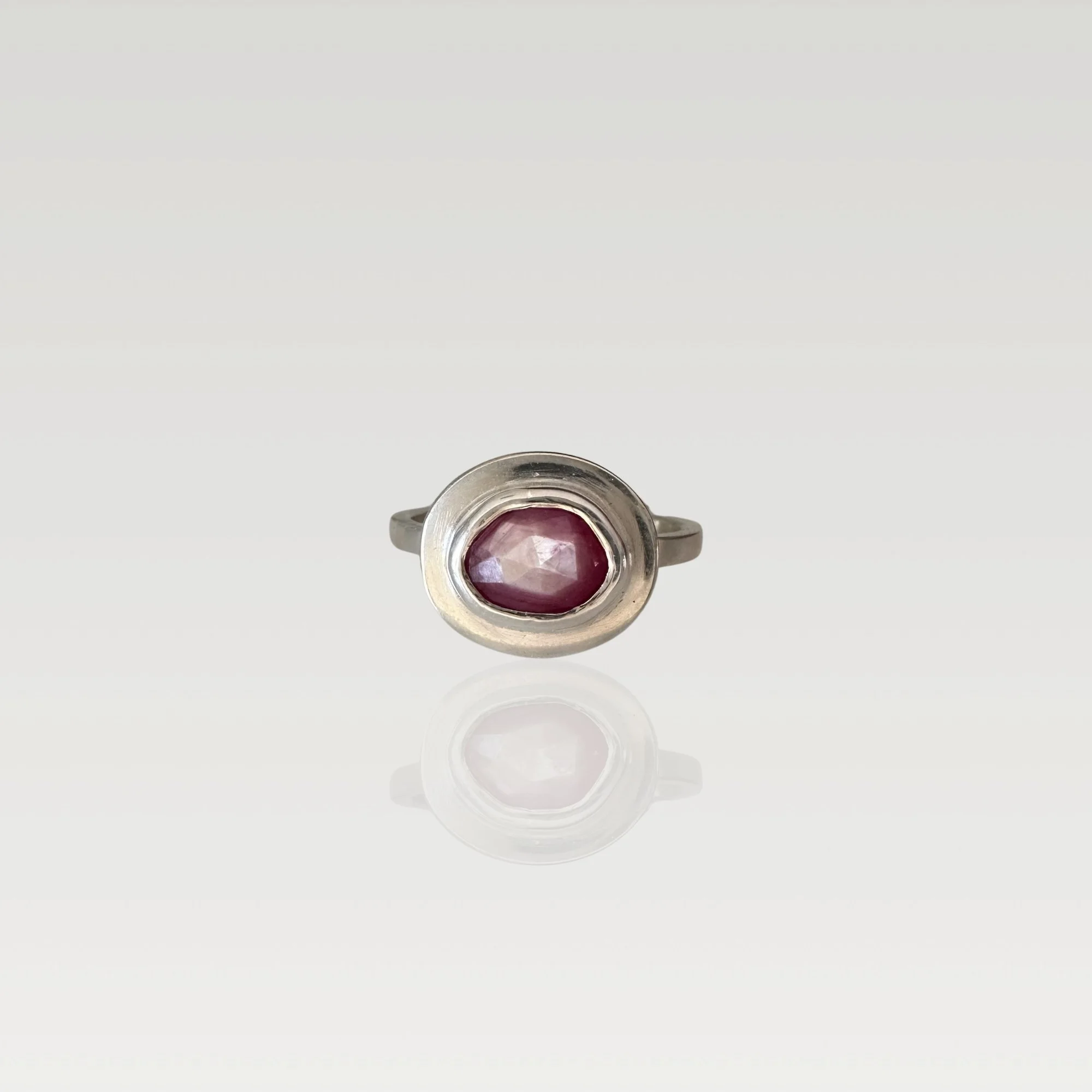 Silver Ruby Ring