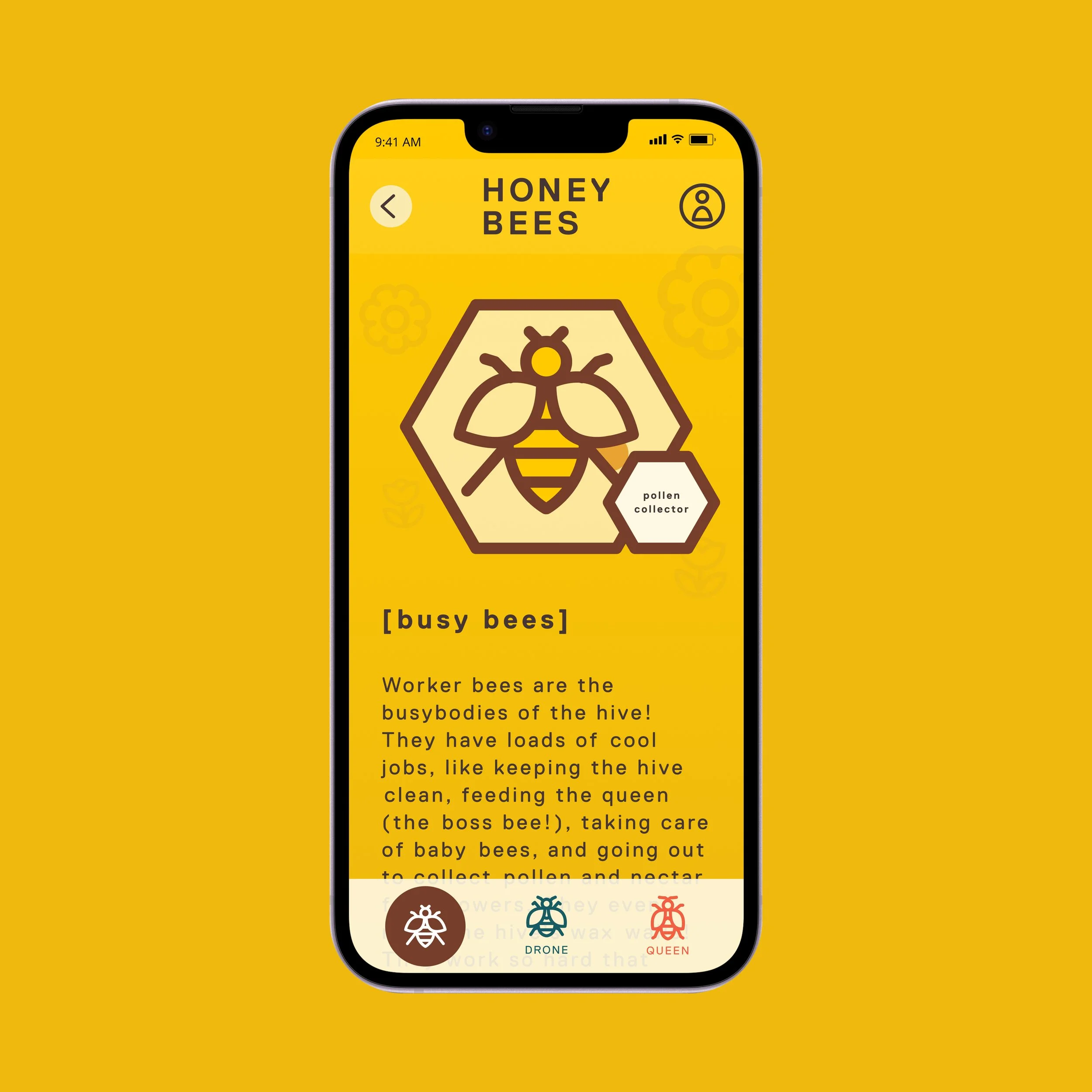 Honey Bees App Screen -1 