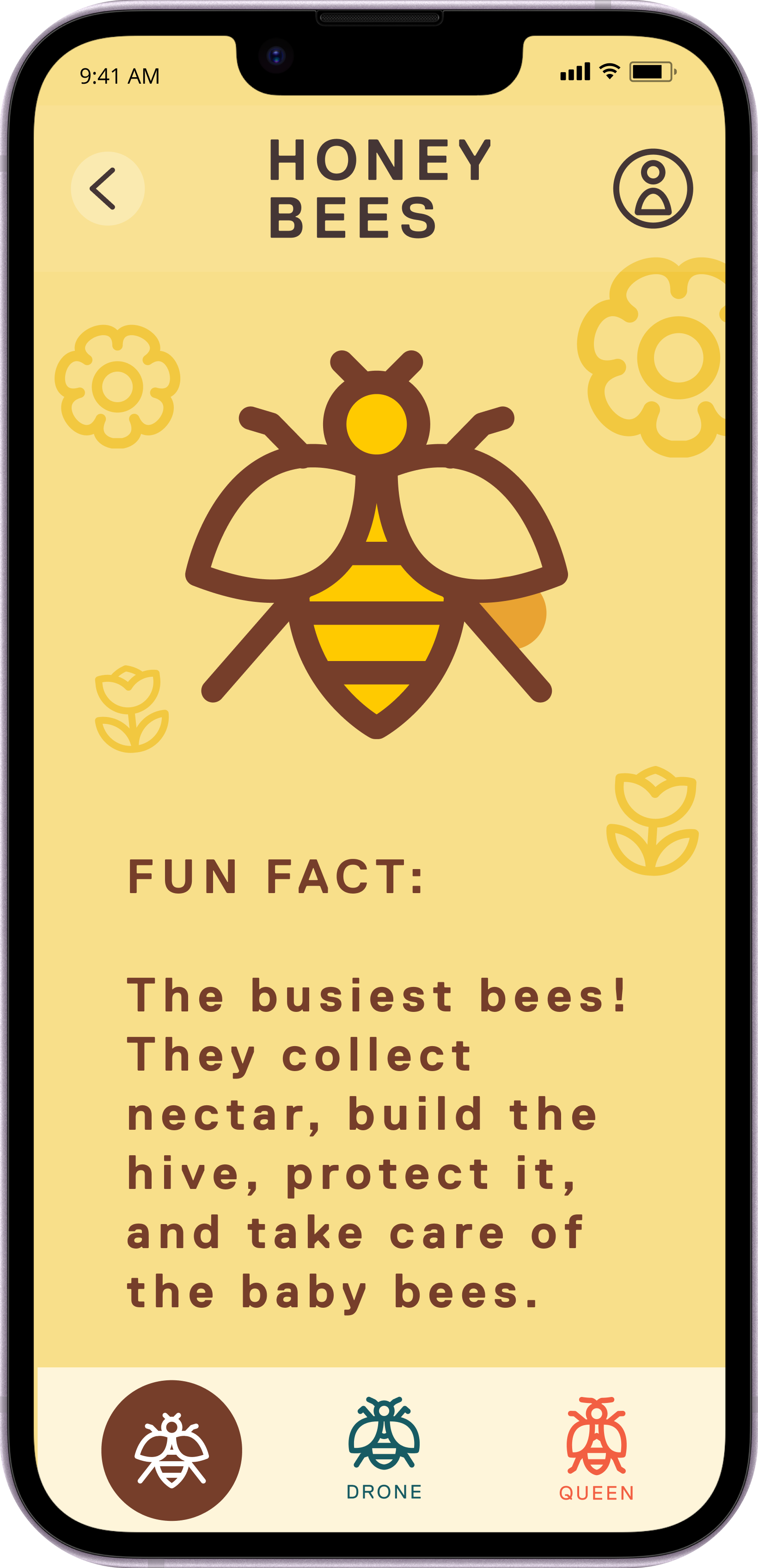 Honey Bees App Screen 3