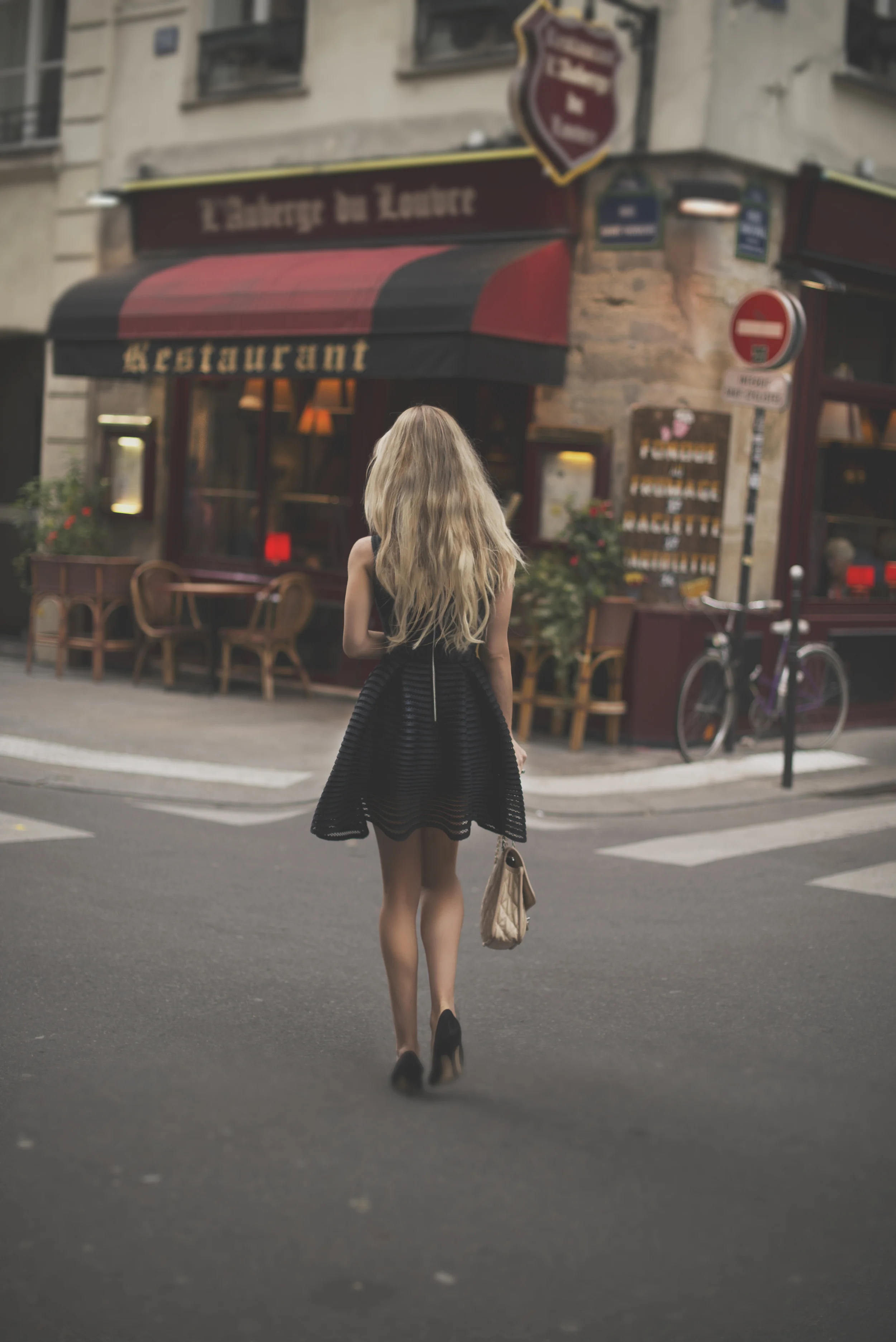 Dress Maje Shoes Manolo Blahnik Handbag CHANEL