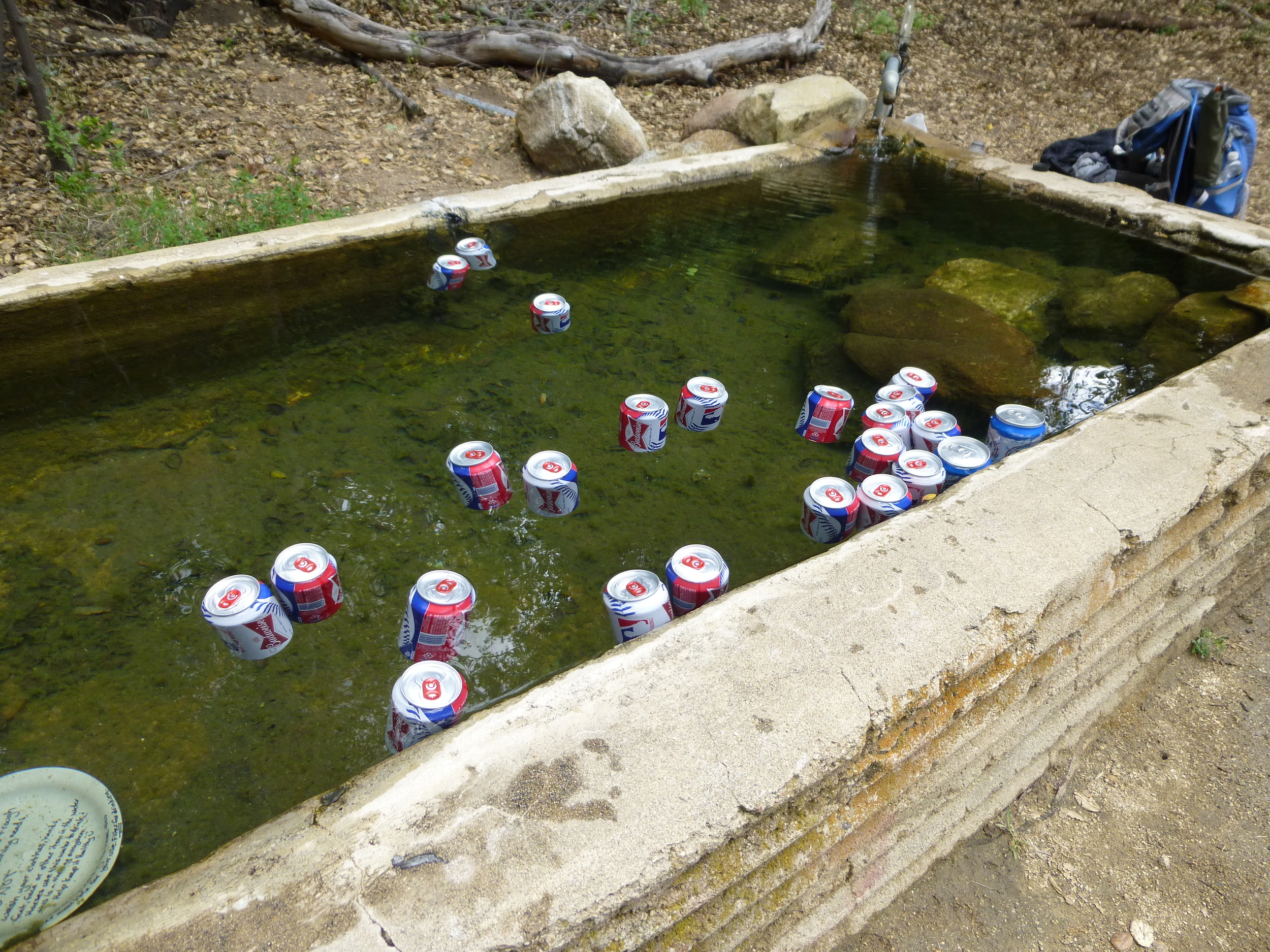 Barrel Spring, a very important, erm, water source on the southern PCT. 