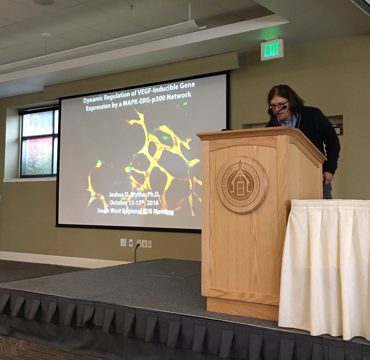  Giving a talk at the South West Regional SDB meeting at Salt Lake City, October, 2016. 