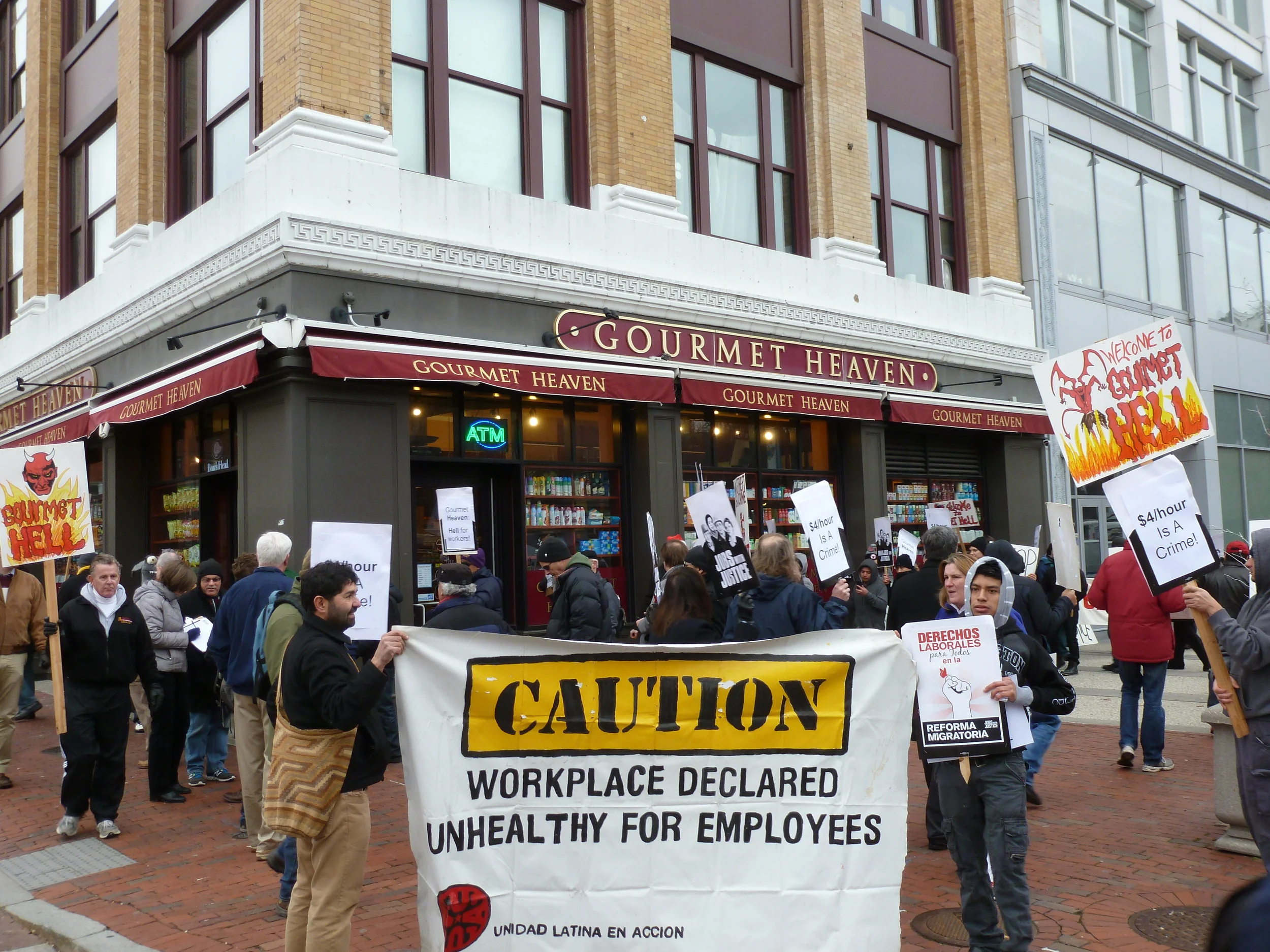 Action against wage theft and physical abuse at Gourmet Heaven