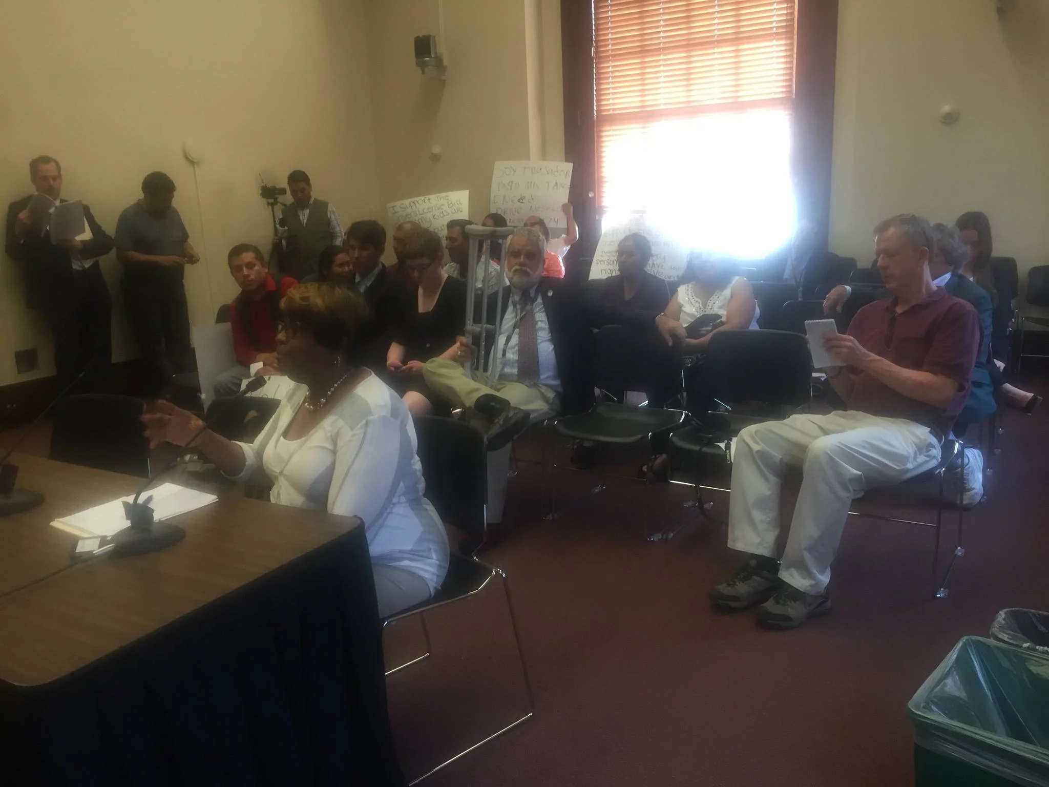 Giving Testimony In Support of Drivers Licenses for All