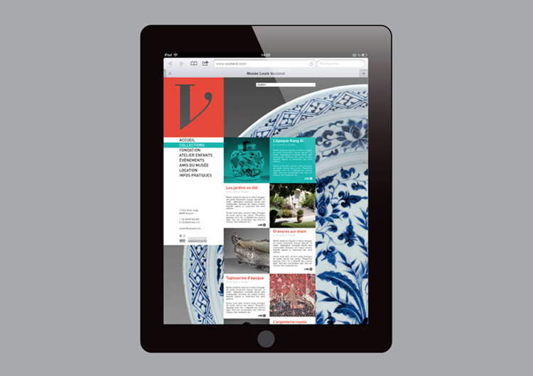 Website on iPad