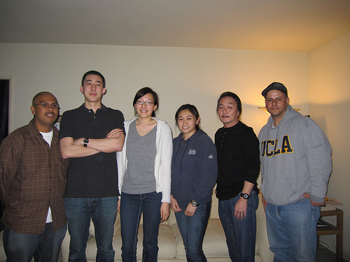 L to R: Brian Patel, Casey Ly, Cathy Yoo, Angela Zhao, Mike Nakayama and James Resos