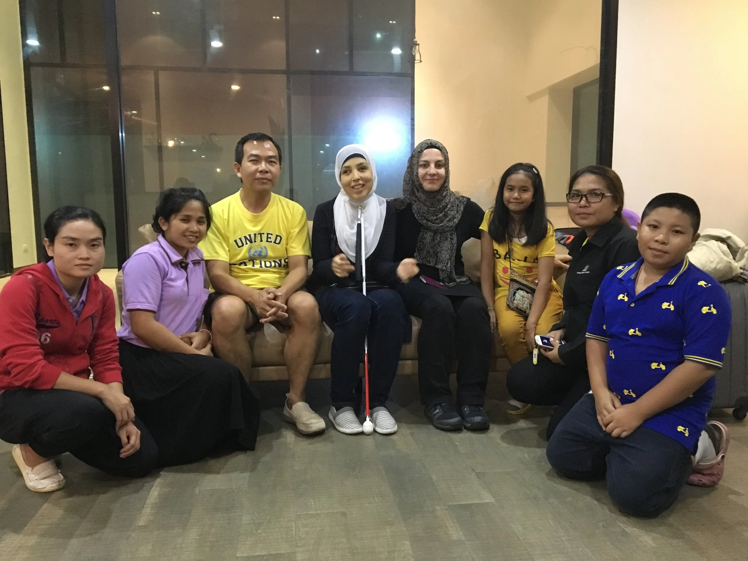 A picture of ETI volunteers