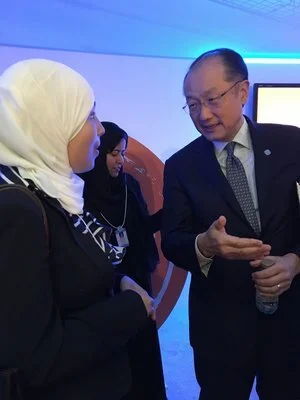  With Dr. Jim Kim of the World Bank, World Government Summit, February 2017 