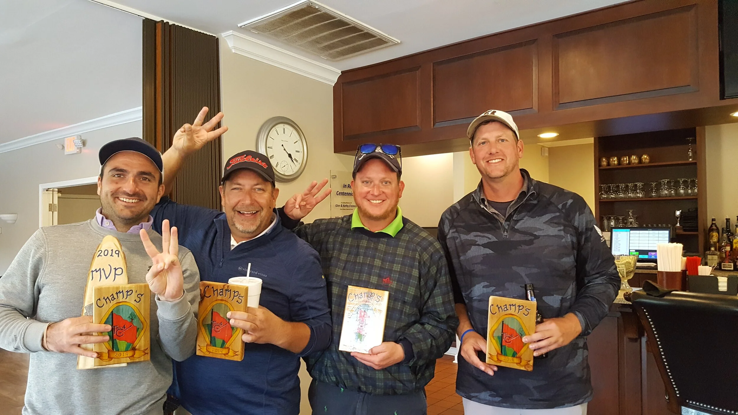 2019 Champs - 3 Peat - Jason, Jake, Ryne, Matt 