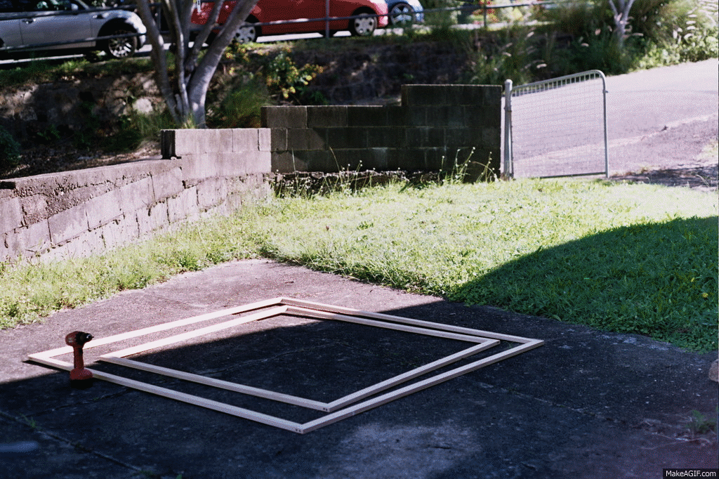 Humming Mound (outdoor construction trial), series of 22 printed photographs, pine, cotton, clay, silicone, air pumps and plastic tubing.