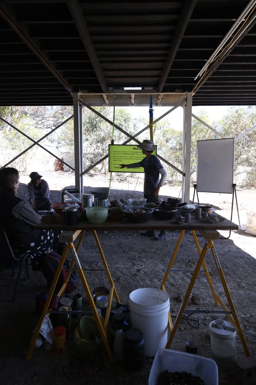  Collaborative work with Alrey Batol for Cementa26.  A series of workshops making DIY cement using oyster shells (lime) and refired wood ash in Alrey’s retort kiln. This is then combined with crushed aggregates: recycled ceramics, glass bottles from 