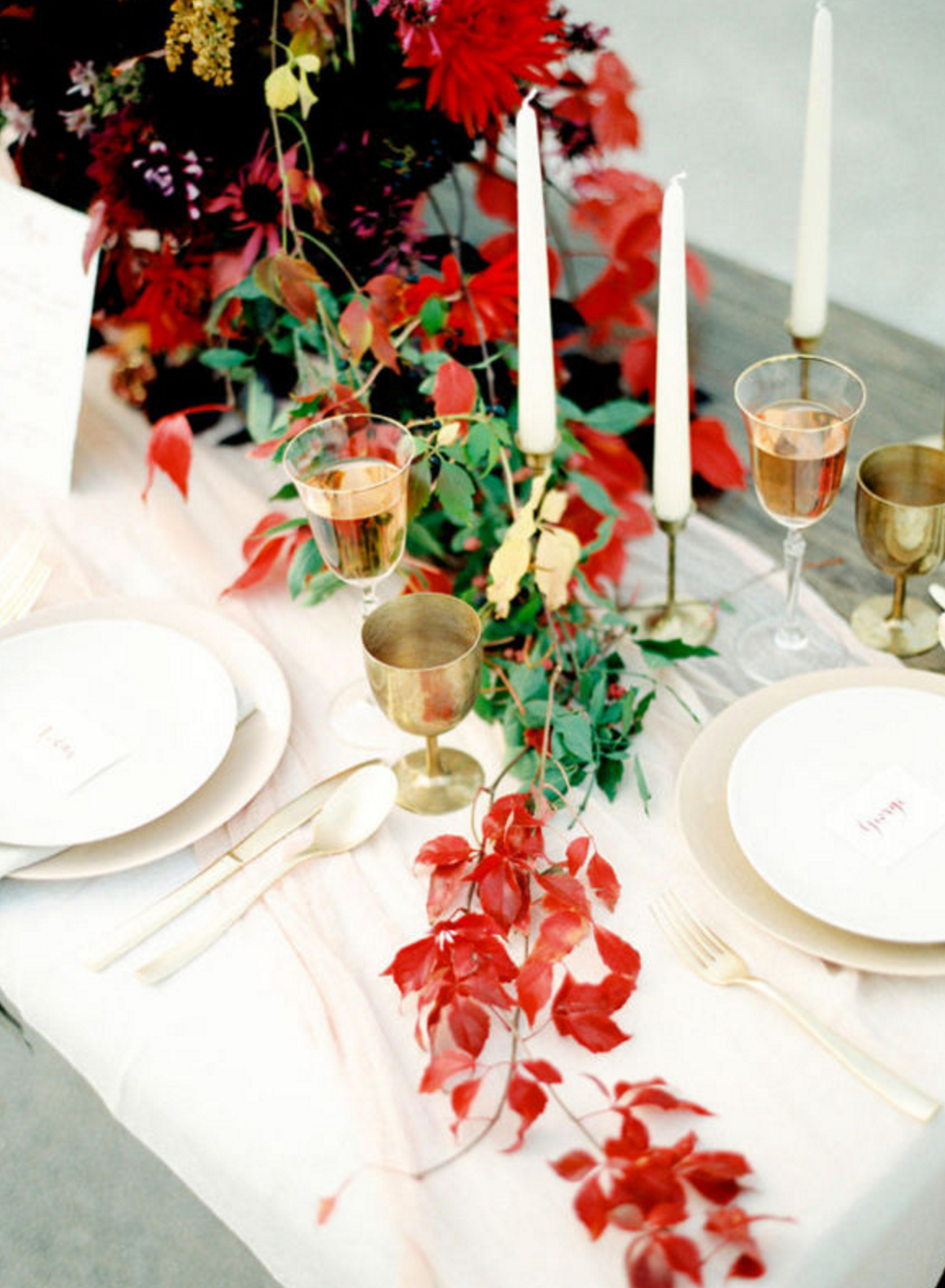 Or...I could swap the purple I had in mind for this reddish/orange. For some reason this table is really calling me . 