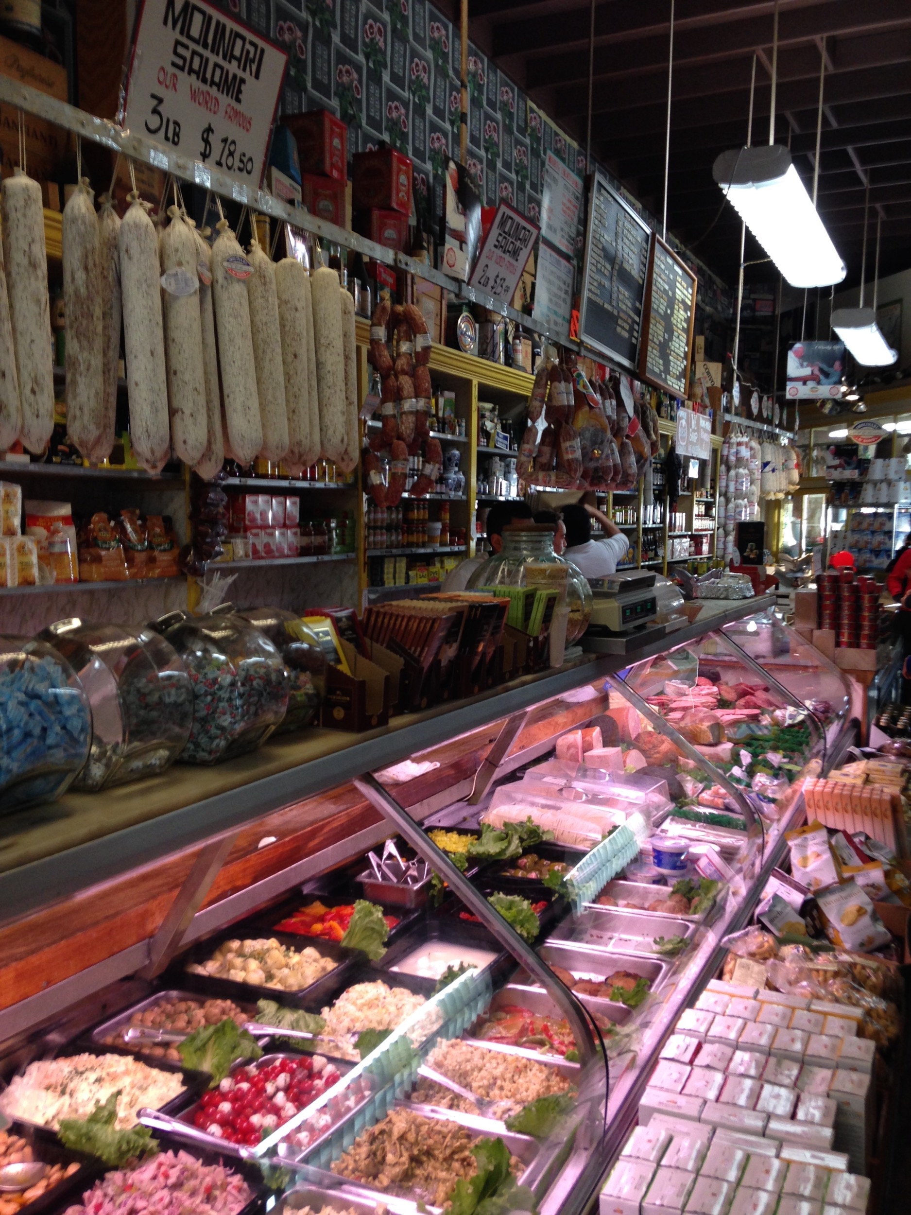 Made our first stop at Molinari . An authentic Italian deli that makes amazing sandwiches. It's also a great spot to get some unique Christmas gifts. 
