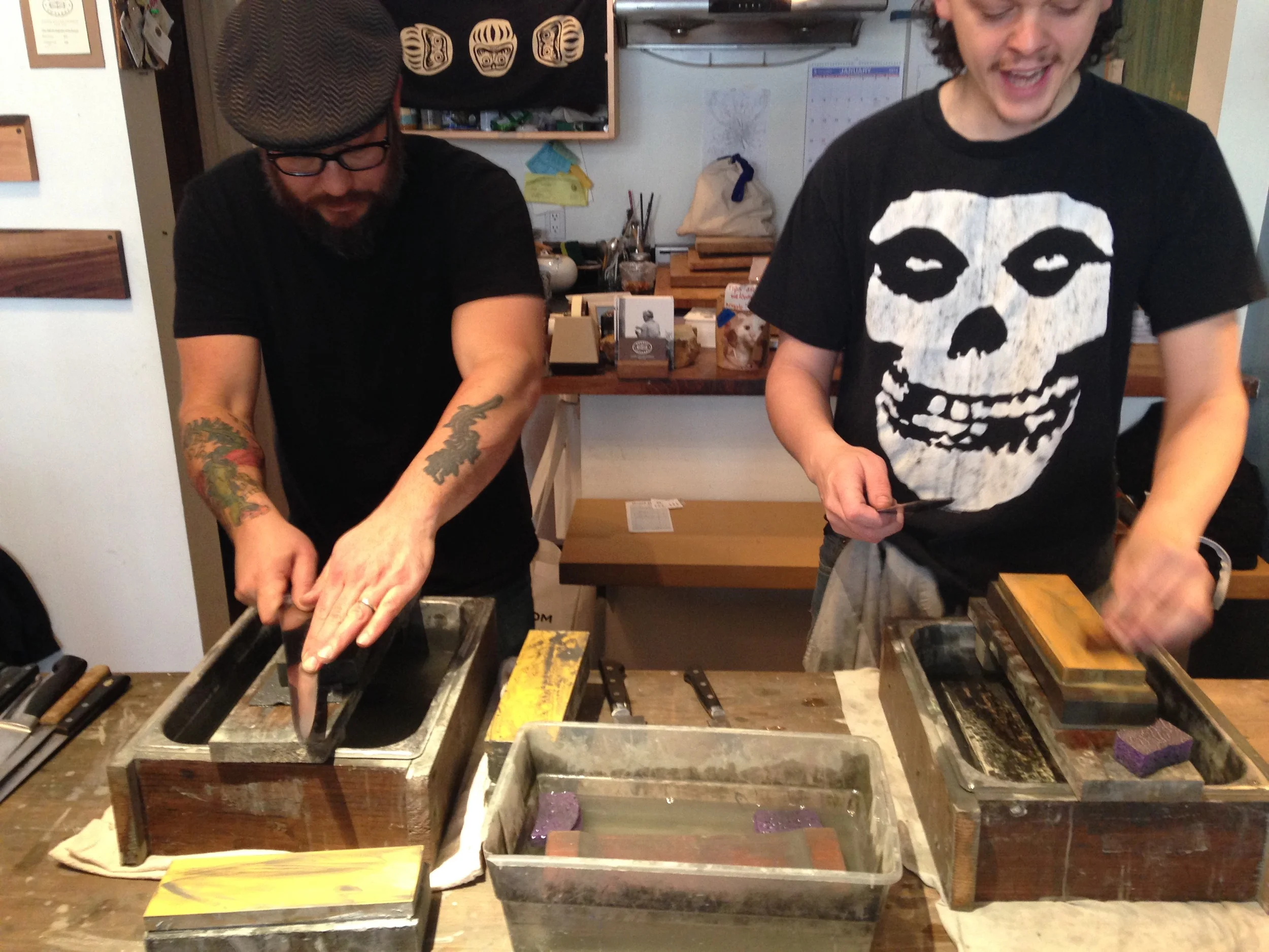Found this great knife shop . They have some great products and you can drop your knives off to be sharpened. Nice!