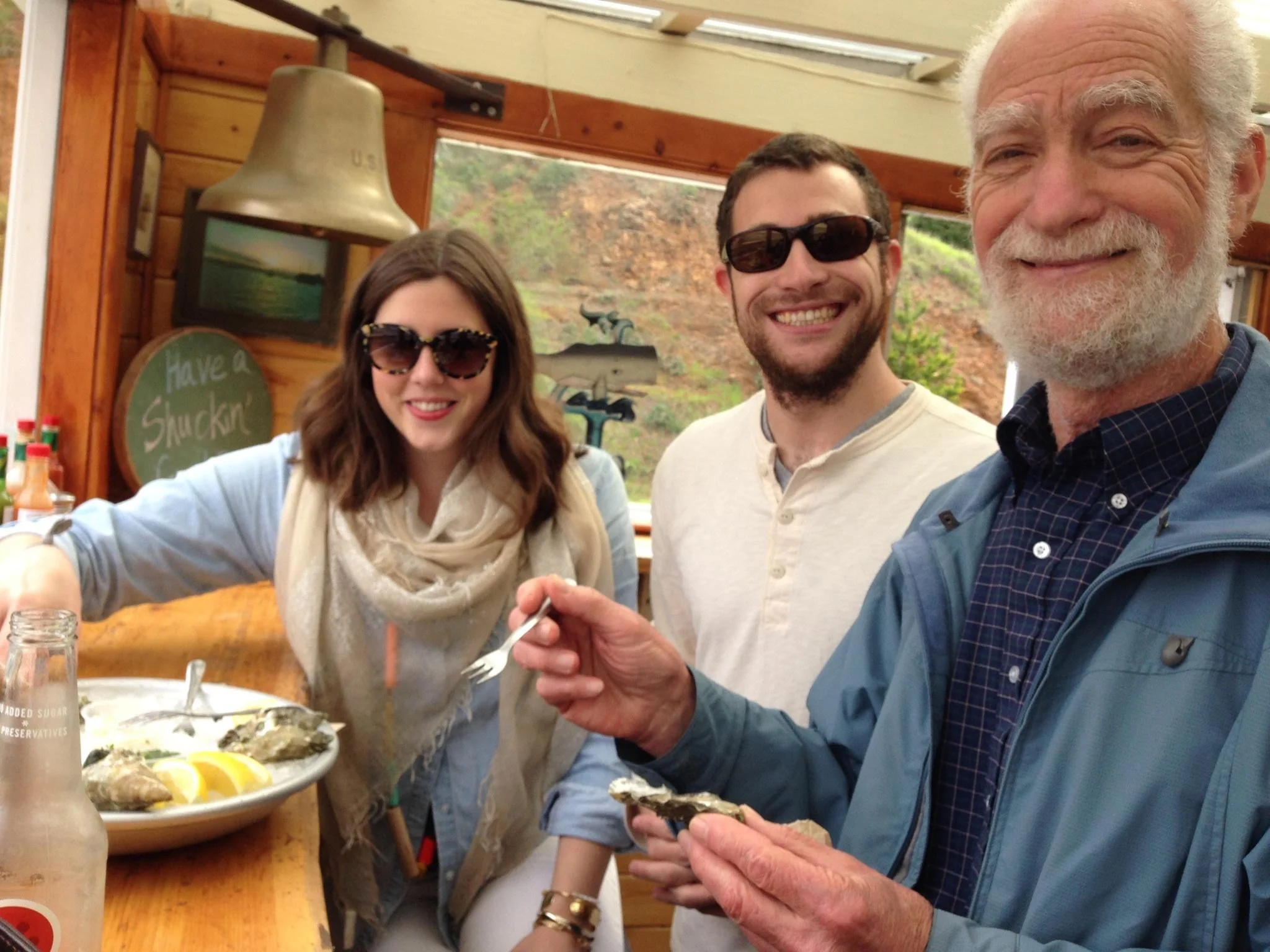 Another stop was our favorite spot along the 1. The Marshall Store . It's this little shack right on the side of road over looking Tomales Bay. Some of the very best oysters we've had and the view is completely unbelievable. Go there. Seriously. 