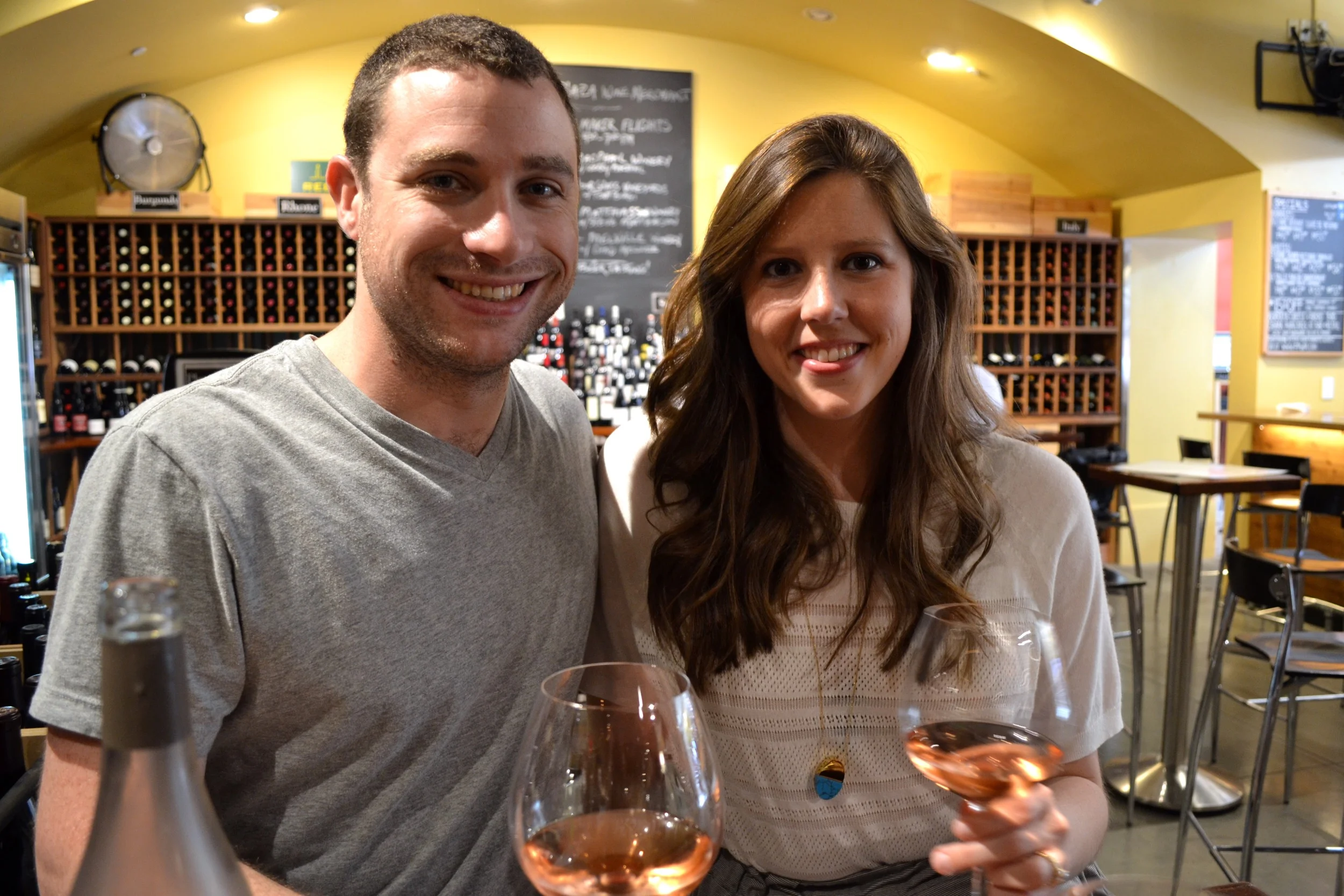 Wine tasting.