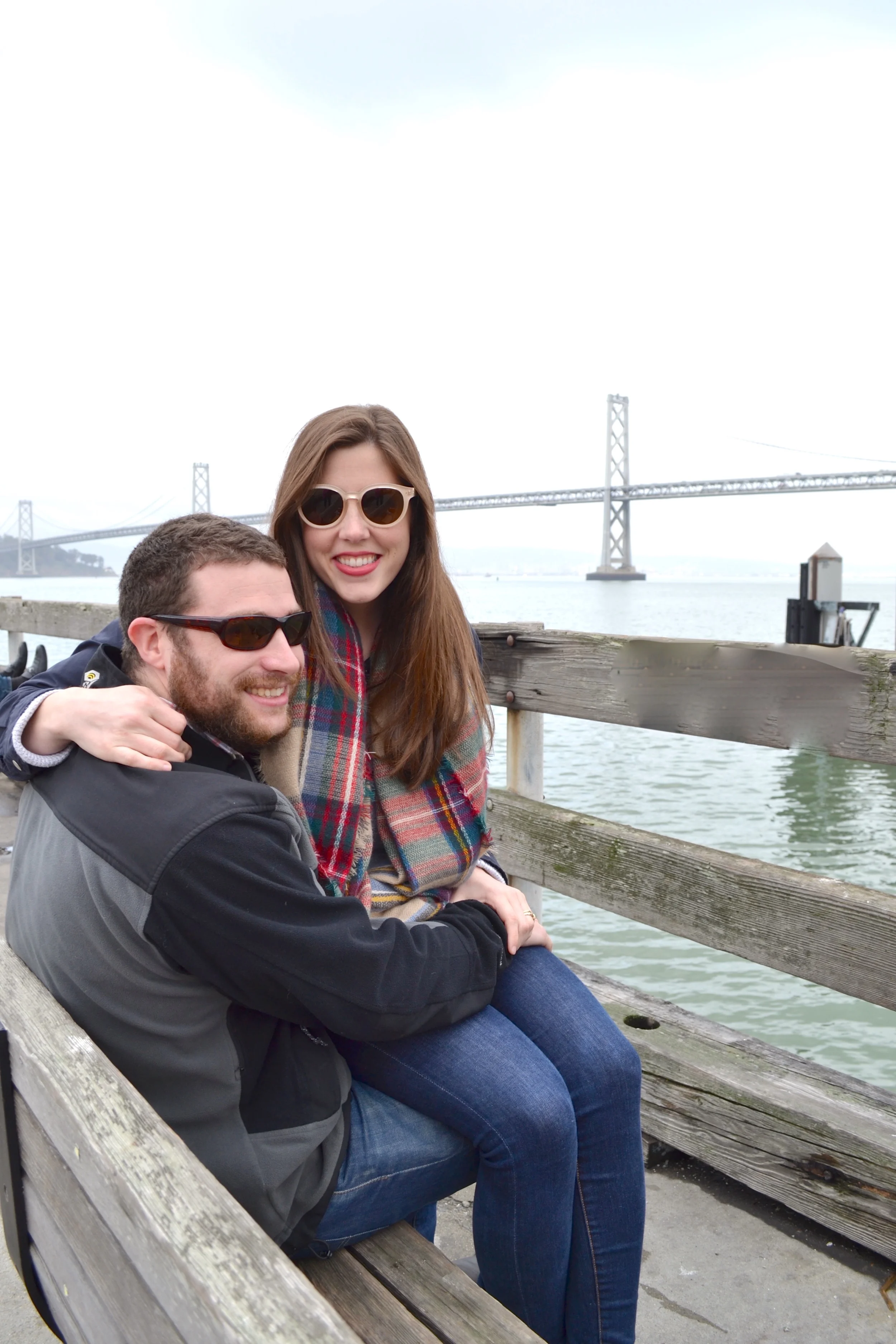 Taking in the sites along the Embarcadero. 