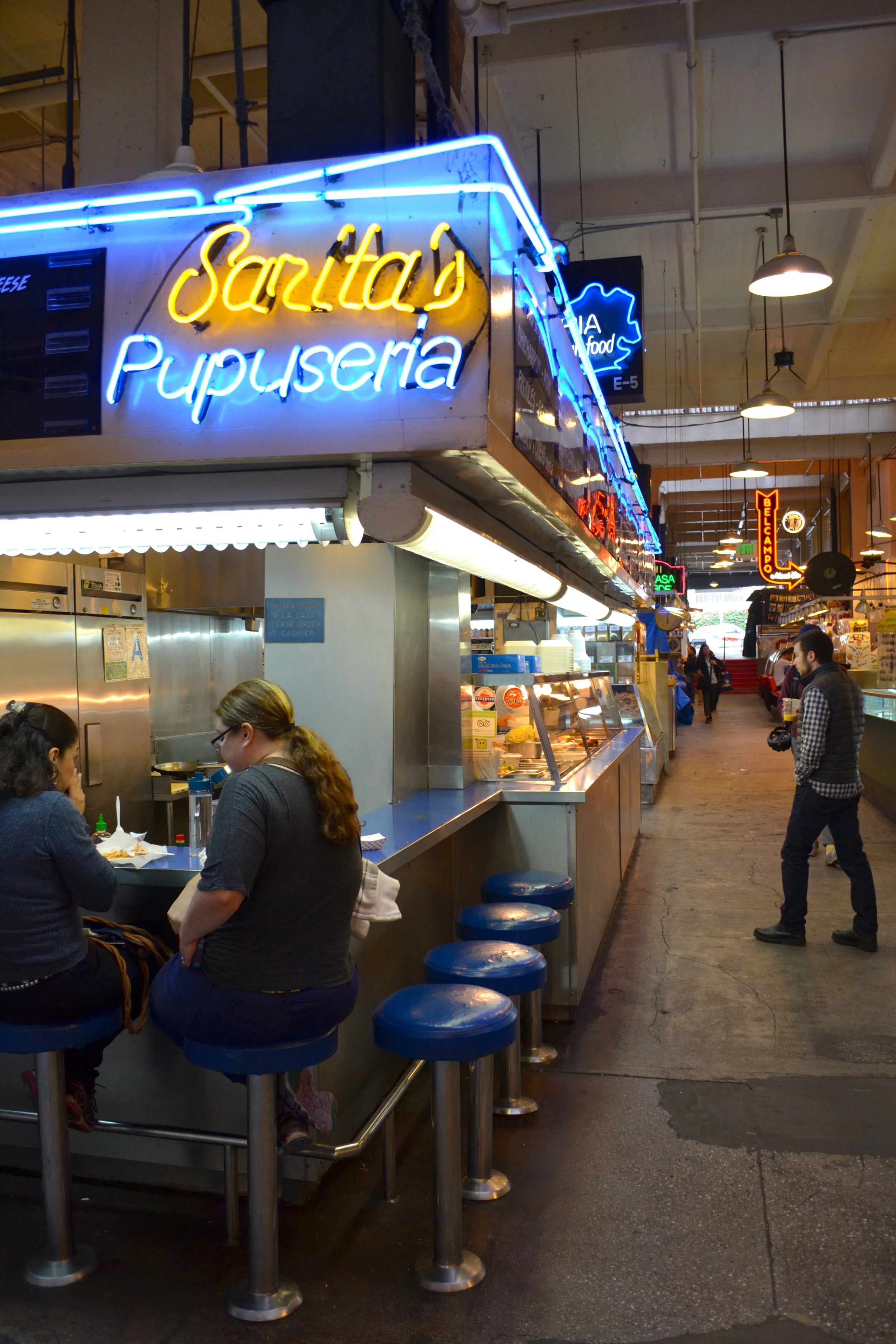 A visit to Grand Central Station is a must. I loved the neon sign and the mix of authentic food with trendy spots. 