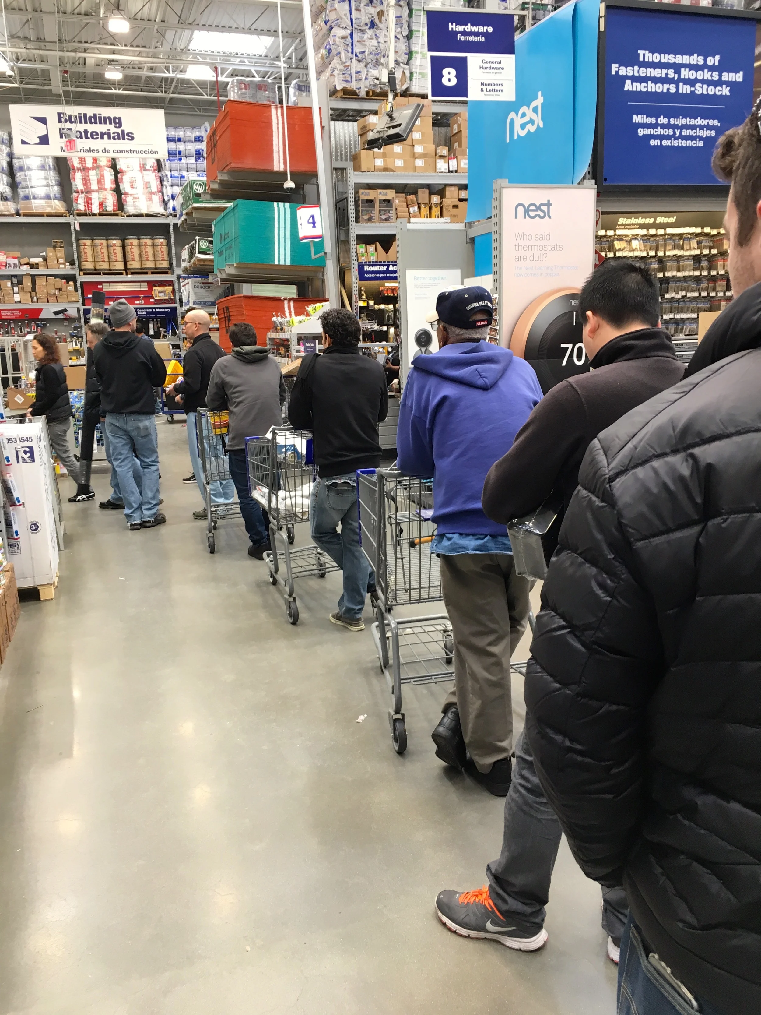 Look at that line! Packing isn't fun, but this is a neccessary evil. I was so glad we had plenty of supplies. 