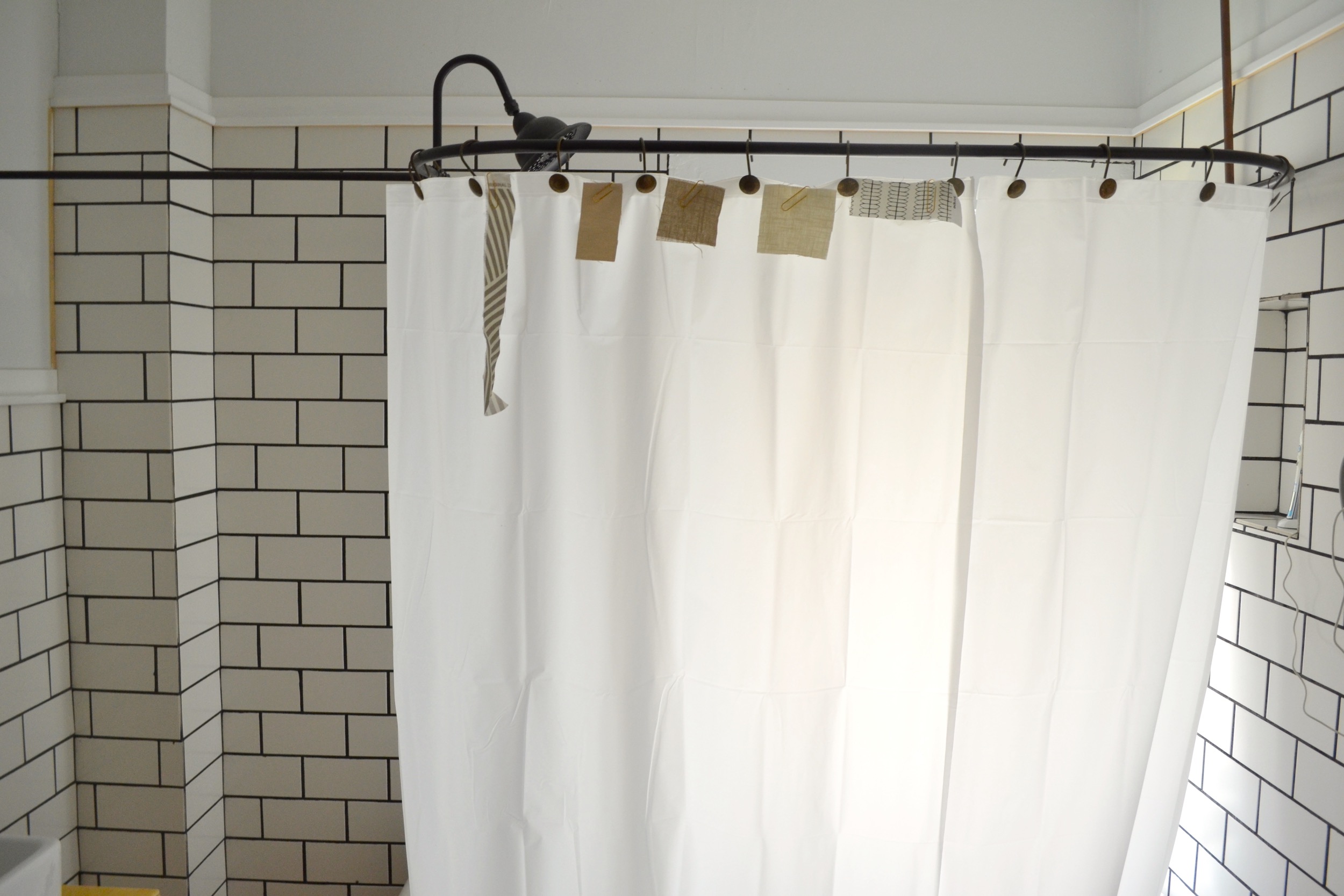 A Diy Clawfoot Tub Shower Curtain For, Diy Clawfoot Tub Shower Curtain Rod