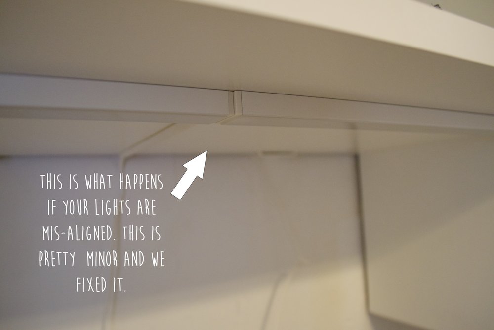 Installing Ikea Under Cabinet Lighting, Ikea Under Cabinet Lighting Hardwired