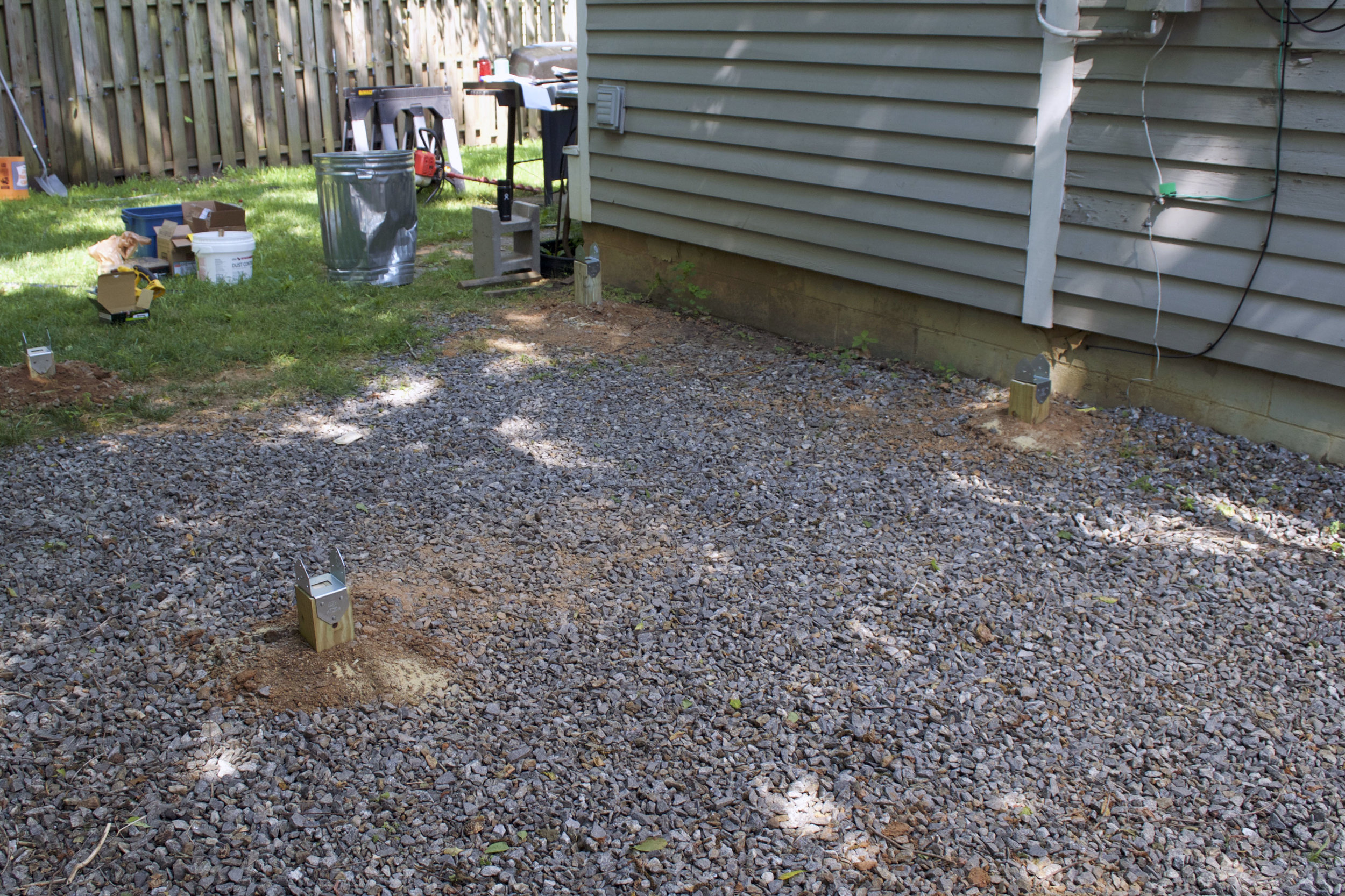 Post cut to length with beam holder