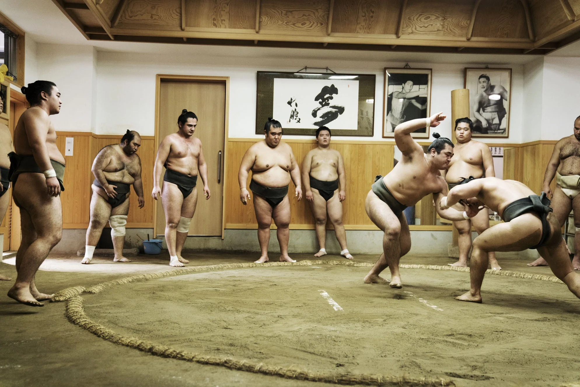 "SUMO" Ongoing series. As an ongoing series I am exploring the world of the Sumo in Japan. Honoured for their strength and integrity Sumo have an honorific status in Japan and Live under strict conditions in Sumo stables. Through this project I am exploring what it means to be a Sumo and what drives these boys and men to pursue such a life.