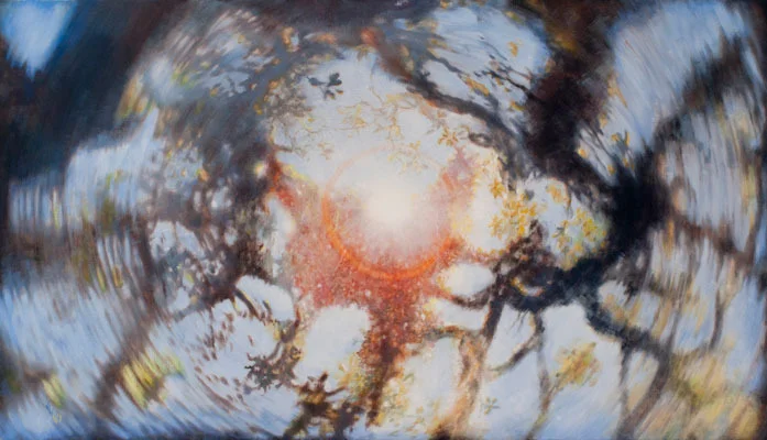 surgery, 27 x 48 in, oil on linen. Painting by Reinhold Schwenk.