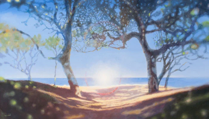 hope, 27 x 48 in, oil on linen. Painting by Reinhold Schwenk.