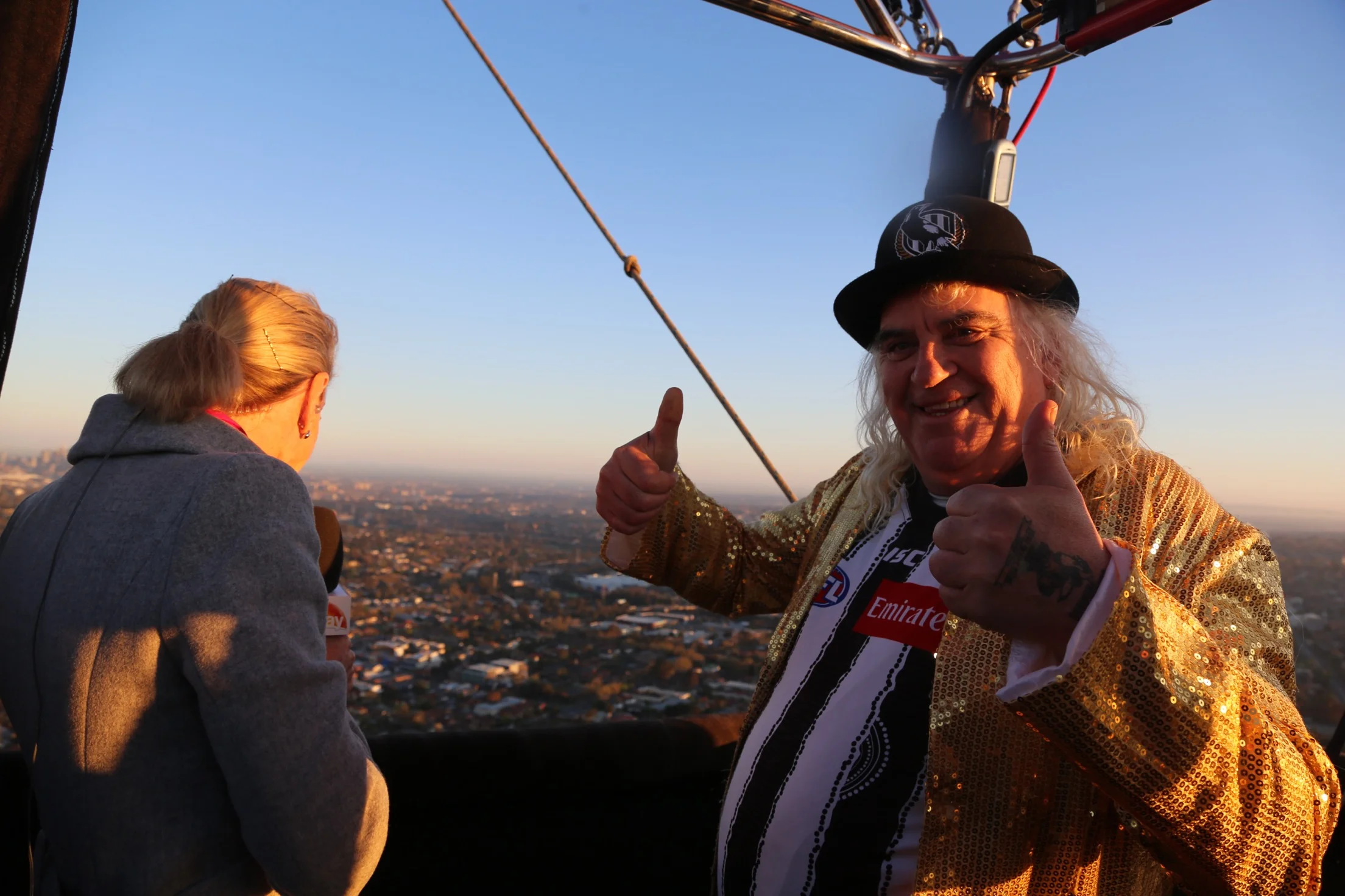 Thumbs up from Joffa on board!