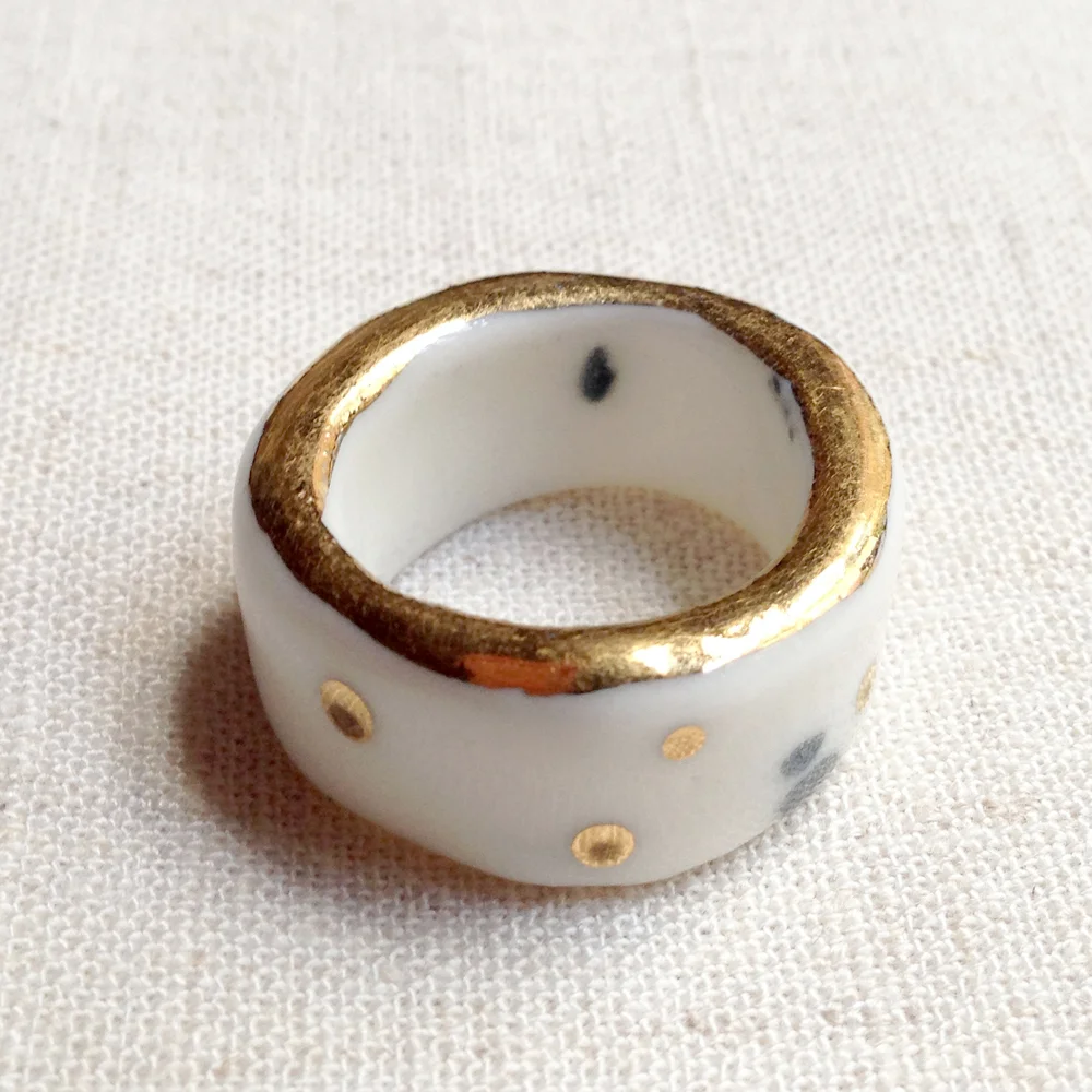 ruby pilven handmade melbourne ceramic bling ring