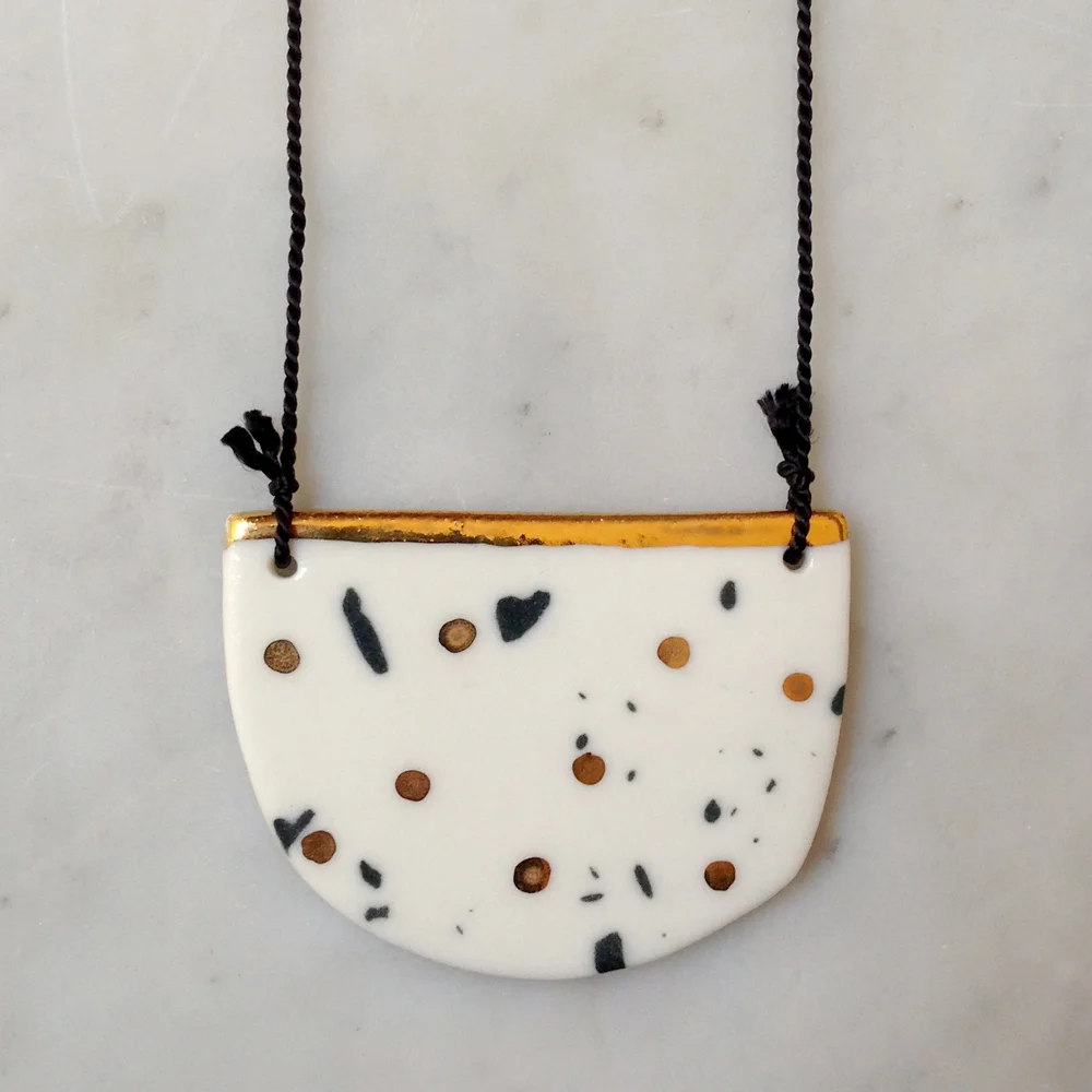 handmade ruby pilven porcelain necklace melbourne