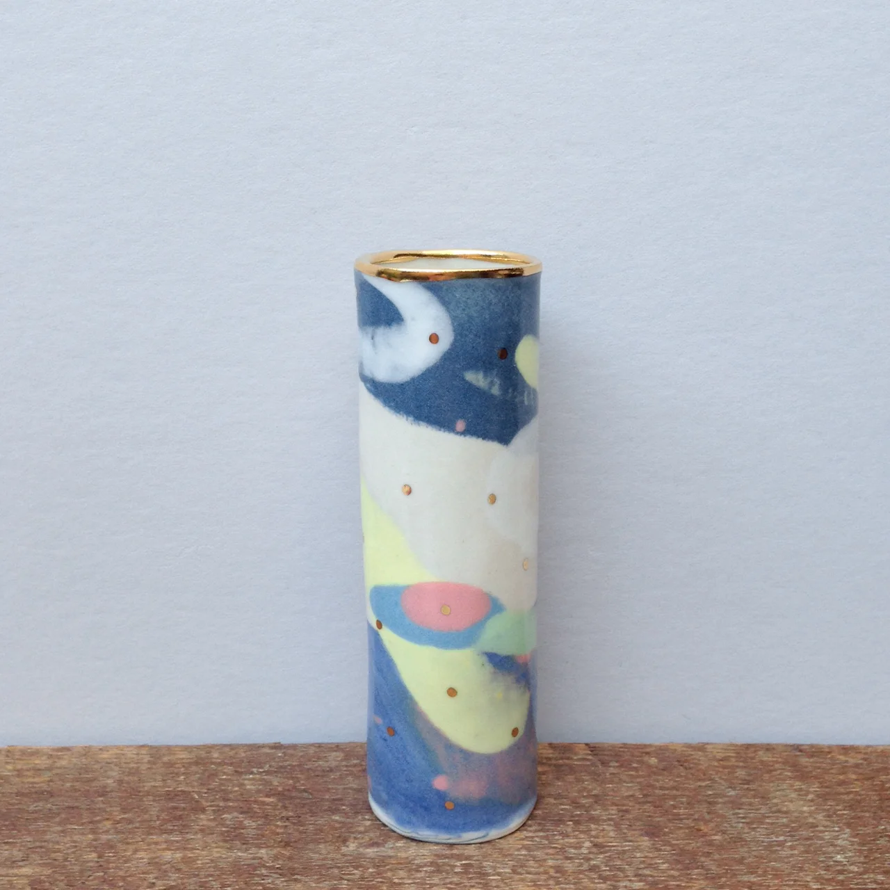 ruby pilven handmade nerikomi porcelain vase falling for florin