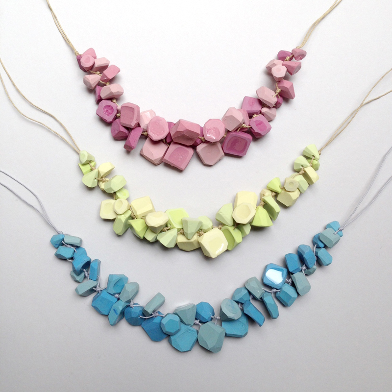 erica sandgren handmade resin necklace falling for florin