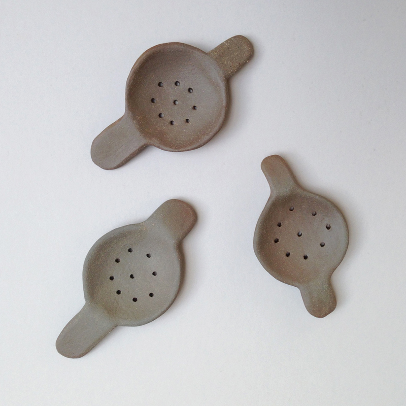 lisa peri handmade ceramic tea strainer falling for florin