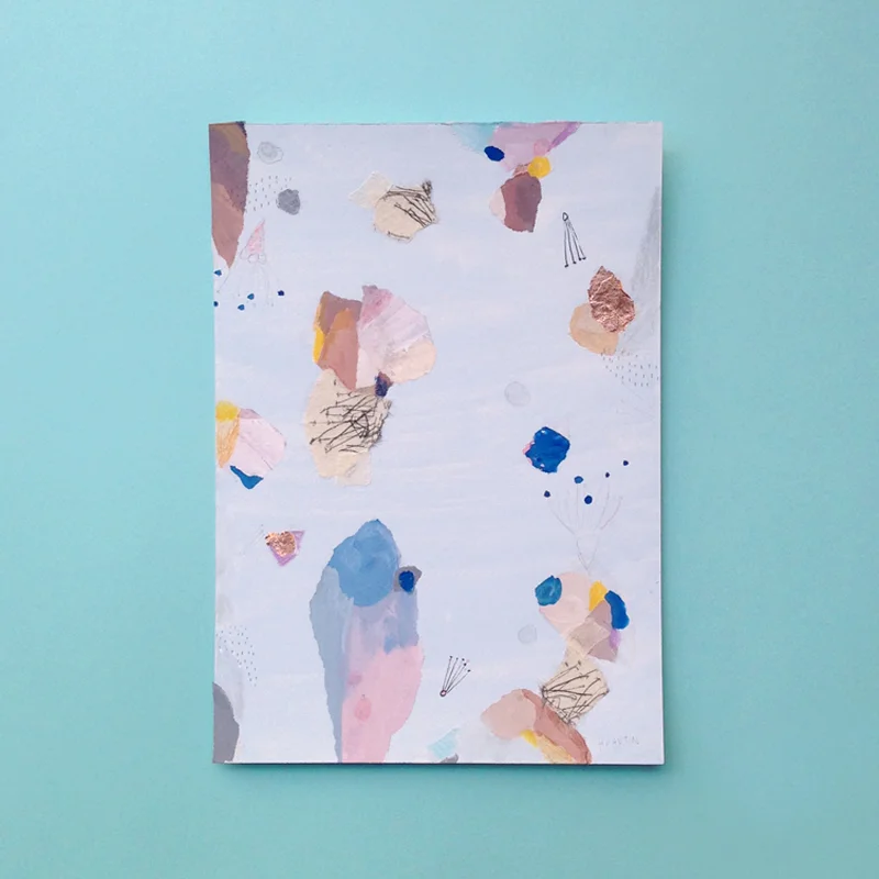 hayley martin mixed-media collage artwork falling for florin