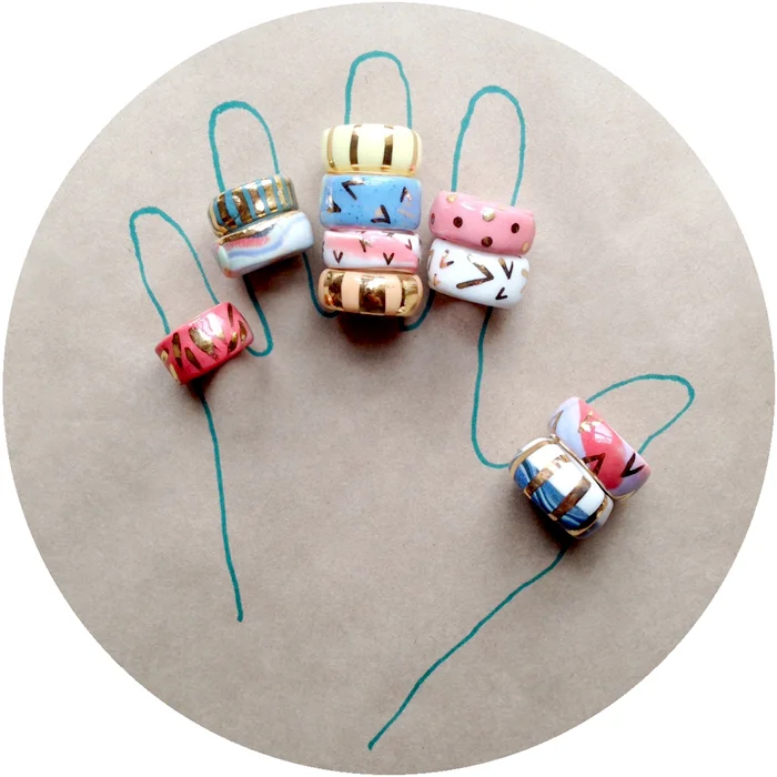 ruby pilven porcelain lustre rings falling for florin