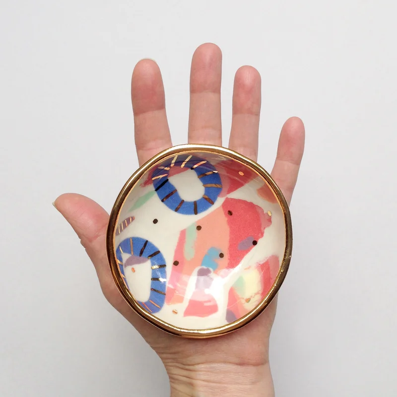 ruby pilven porcelain lustre bowl falling for florin