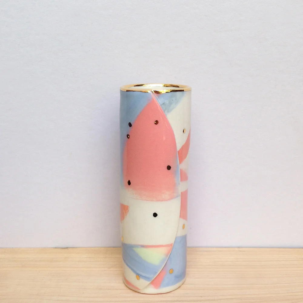 ruby pilven porcelain lustre vase falling for florin