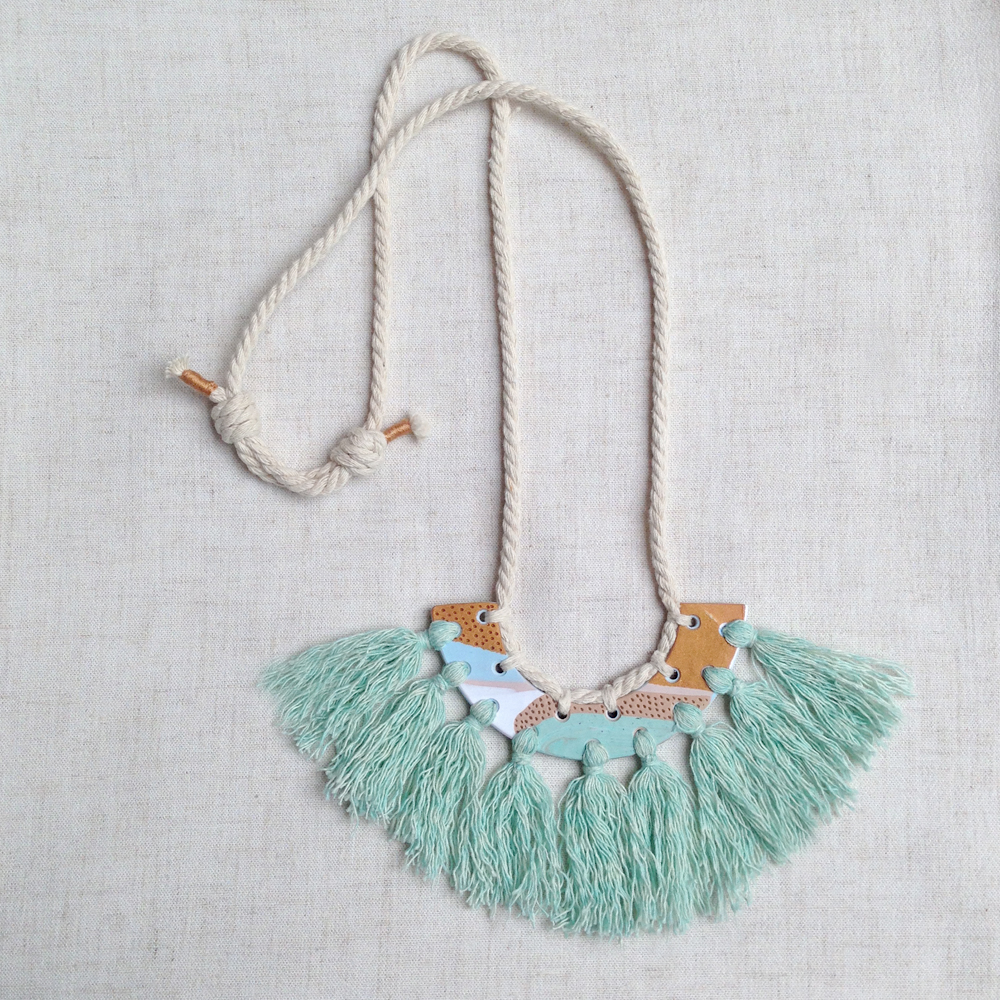 kelaoke polymer clay tassel necklace falling for florin big green b.jpg