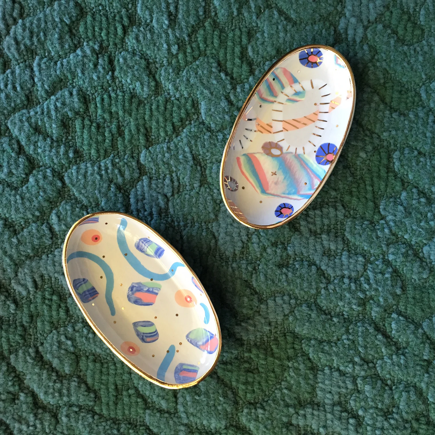 ruby pilven handmade nerikomi porcelain dish falling for florin