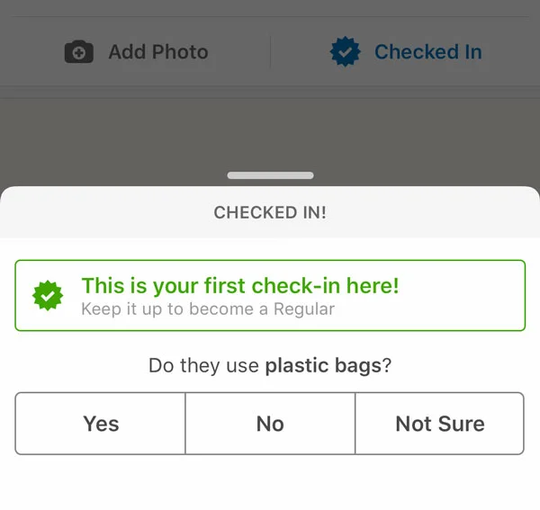Yelp asks users if businesses contribute to social good.