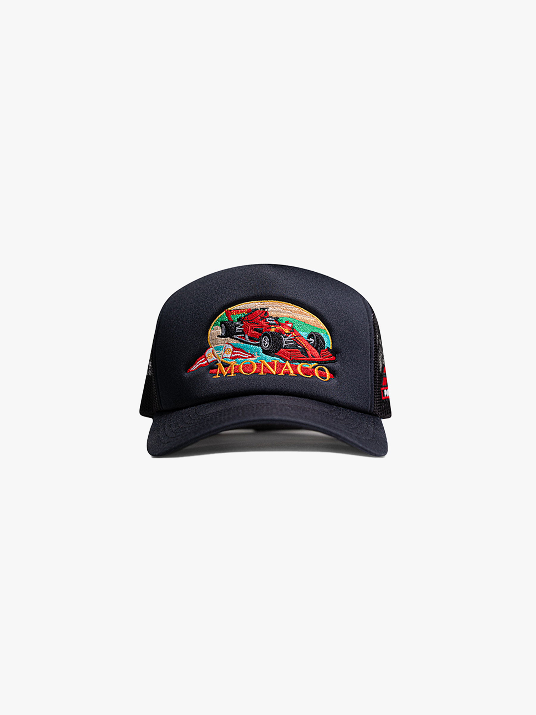 Pirate Monaco Racing Trucker Hat (Black) — PIRATE WORLDWIDE