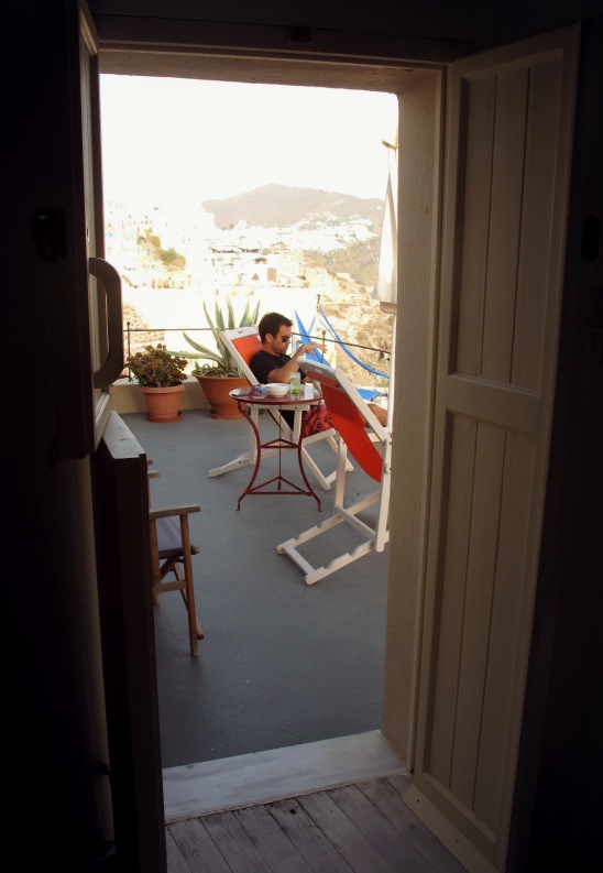Santorini_reu on balcony_through door.jpg