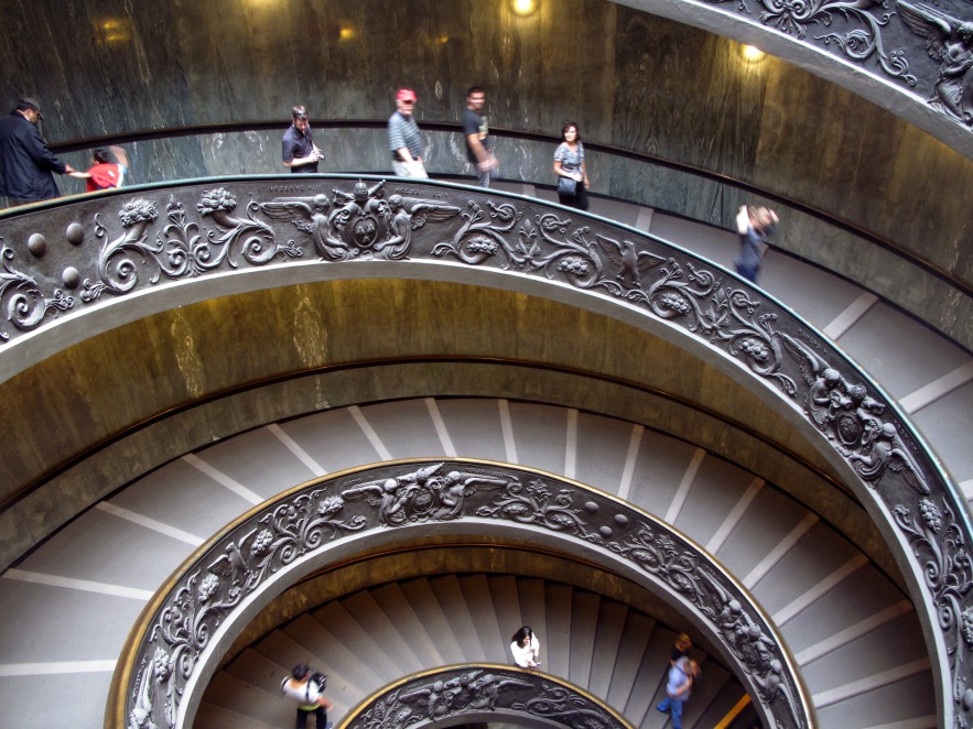 Rome_vatican museum_stair case.JPG