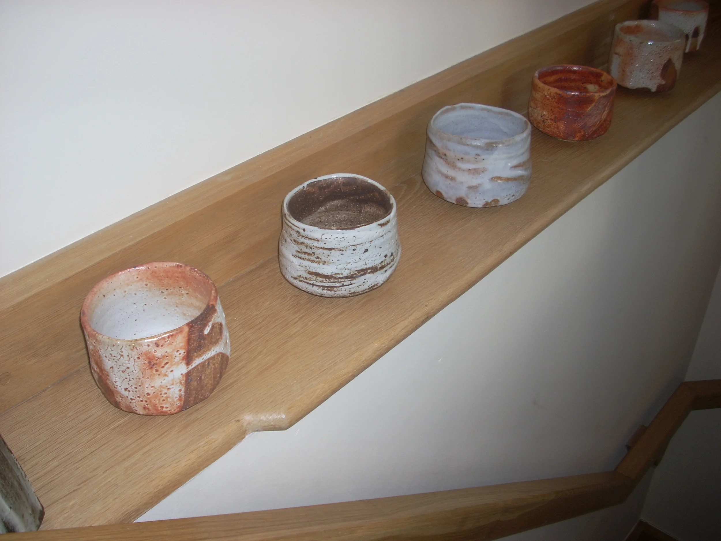Tea bowls by Lisa Hammond at Kigbeare