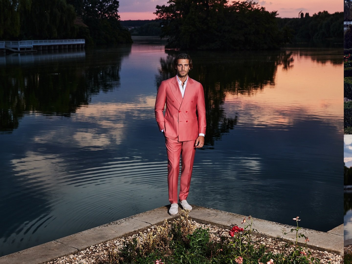 Where elegance embraces nature&rsquo;s quiet grace&hellip;what&rsquo;s your go to choice for elegant evenings? 
@alberto_dobre @jackgallani 
#campaign #men #suit #suitstyle